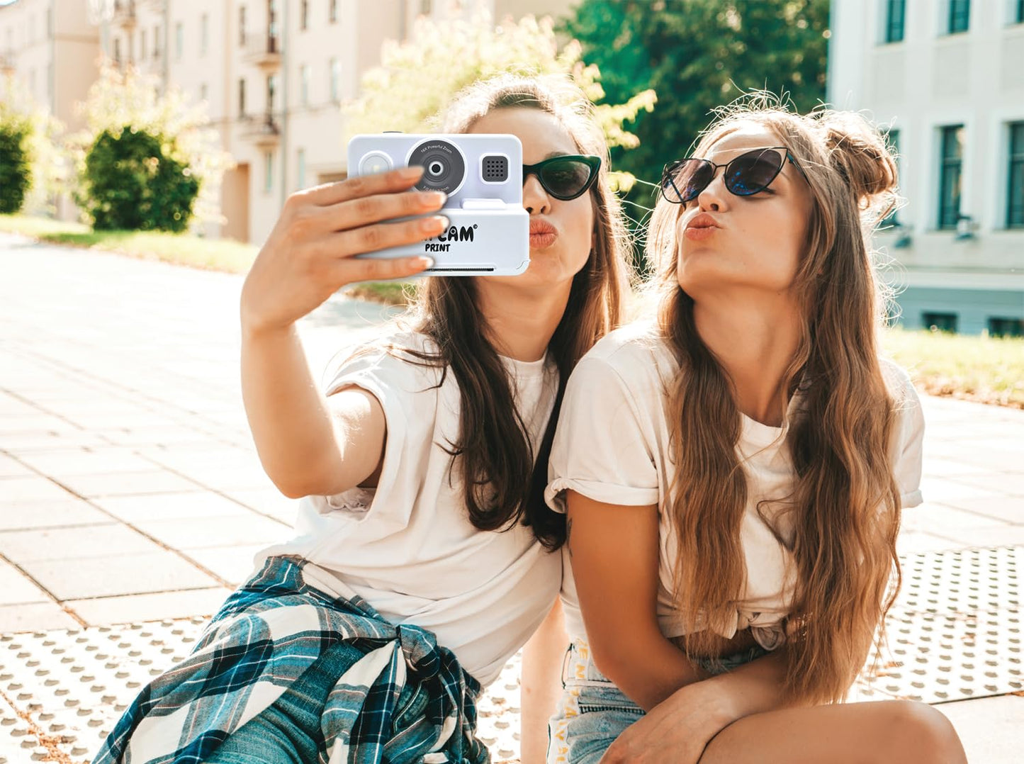 Cameră Lexibook DJ160 StarCAM Print HD cu imprimantă instant, foto, video, selfie, funcții muzicale și de joc, set de personalizare și card SD de 32GB, alb, dimensiune unică.