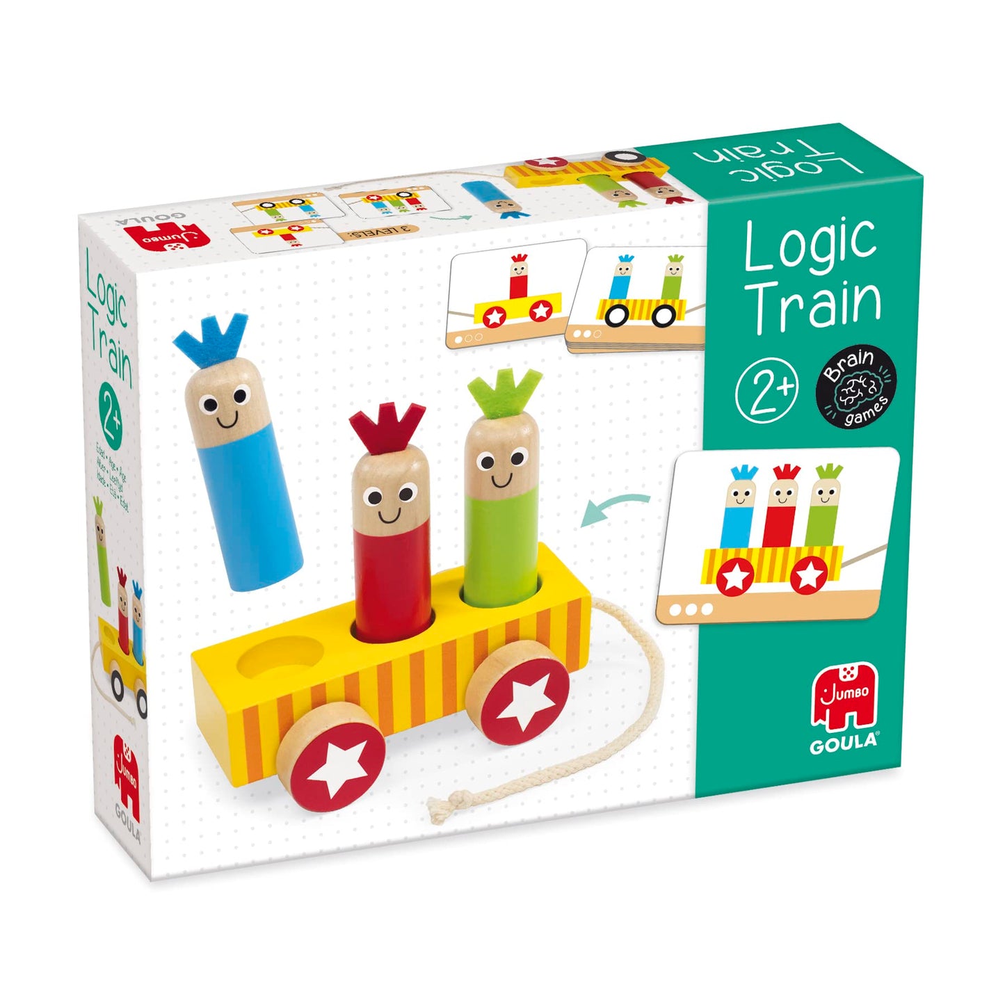 Goula - Trenul Logic - Jocuri de Logică pentru Copii Montessori - De la 2 Ani