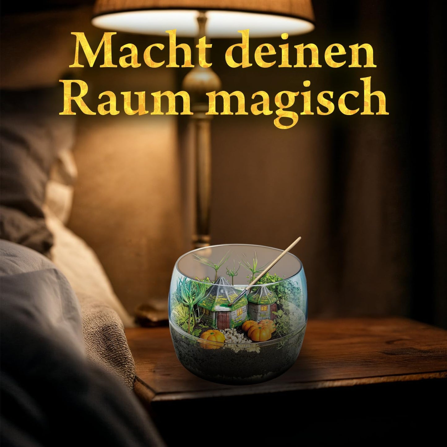 Clementoni Harry Potter Terrarium - Set cu accesorii pentru un mini ecosistem terariu - Jucărie pentru cultivarea plantelor - Kit pentru fanii lui Potter, 7 ani+, 19248