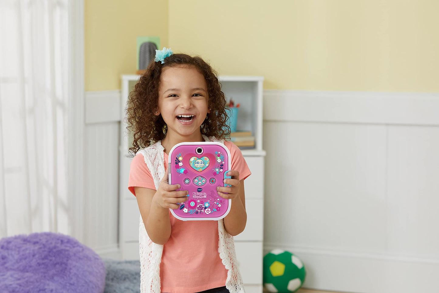 VTech Kidisecrets Selfie Music 2.0 – Jurnal pentru copii cu 2 camere, MP3 player, recunoaștere facială și efecte de lumină – Pentru copii de 6-12 ani