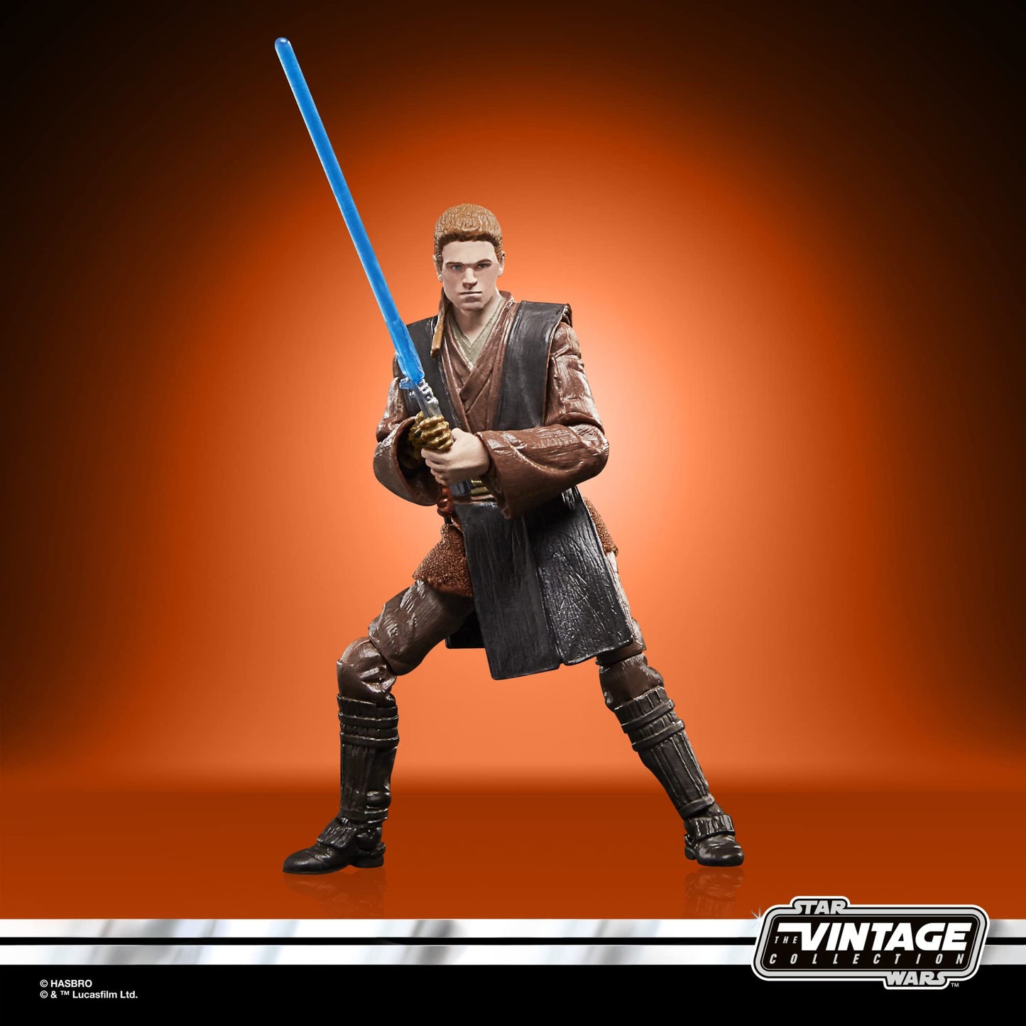 Star Wars Colecția Vintage - Jucărie Anakin Skywalker (Padawan) la Scara de 9,5 cm Atacul Clonelor - Figură