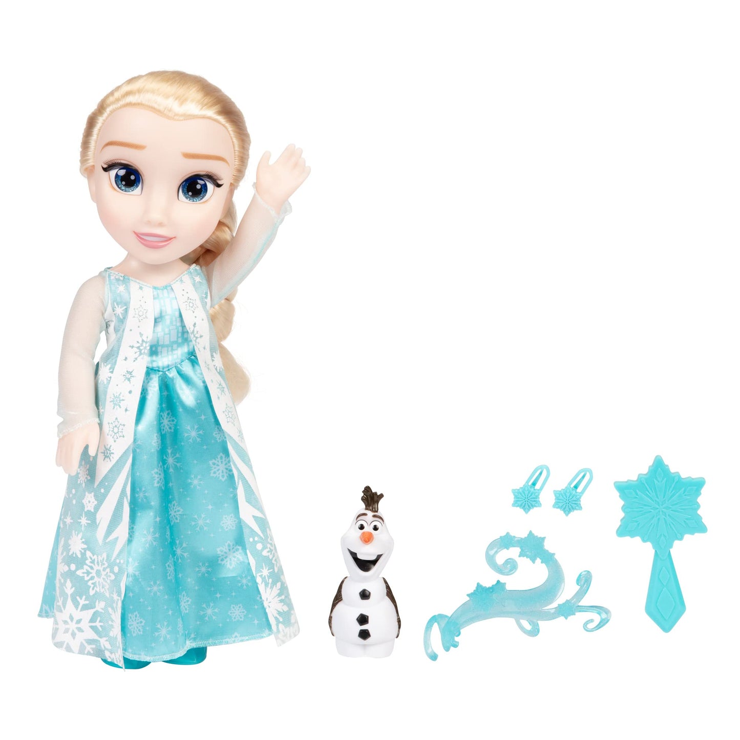 Păpușa Elsa din Frozen - Cântă „Let It Go”, 35 cm, cu accesorii, perfectă pentru fetițe de la 3 ani, 225306, Turcoaz