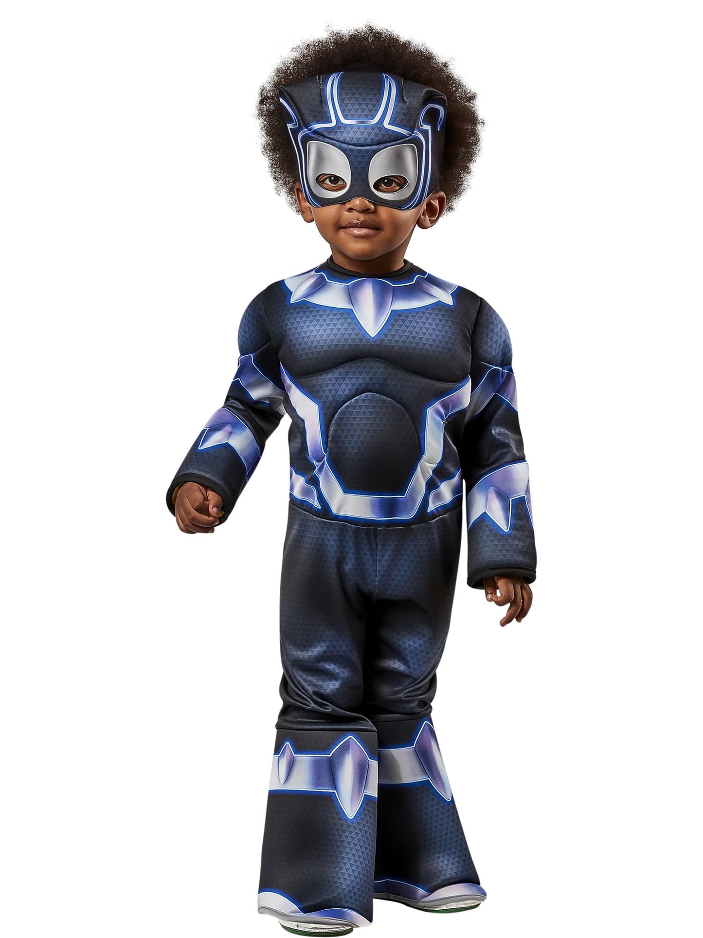 Costum Deluxe Black Panther pentru copii 2-3 ani - Rubies Marvel: Spidey și prietenii săi uimitori, Halloween