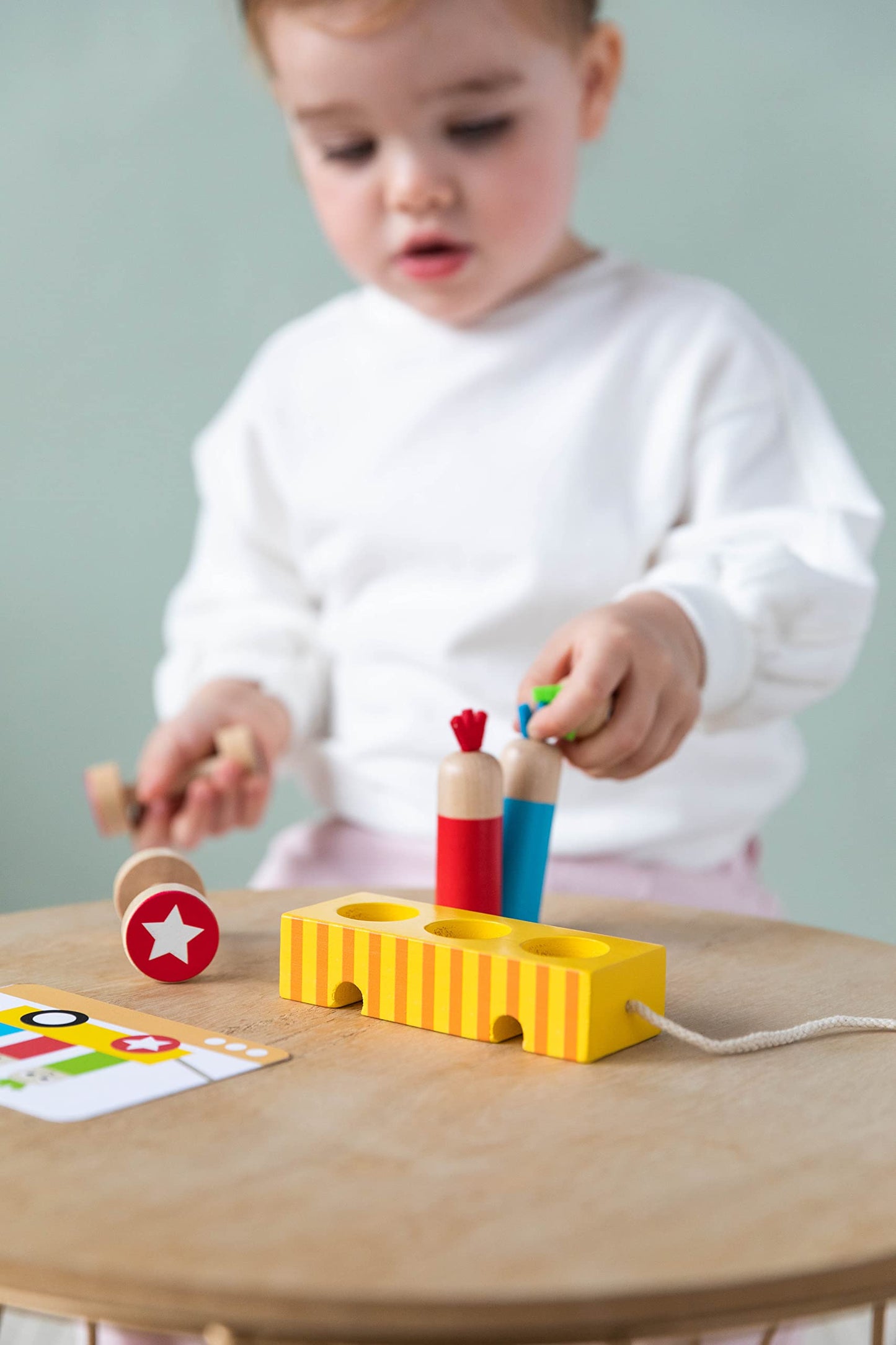 Goula - Trenul Logic - Jocuri de Logică pentru Copii Montessori - De la 2 Ani