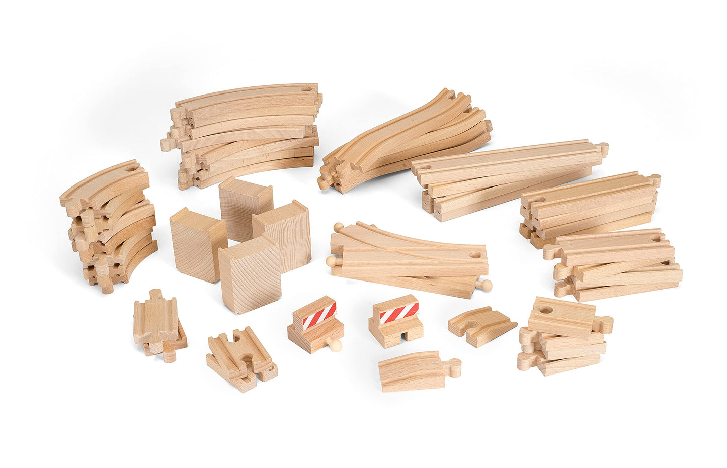 BRIO World 33772 Set Mare de Șine 50 Piese - Set de Șine pentru Tren - Jucărie pentru Copii Recomandată de la 3 Ani