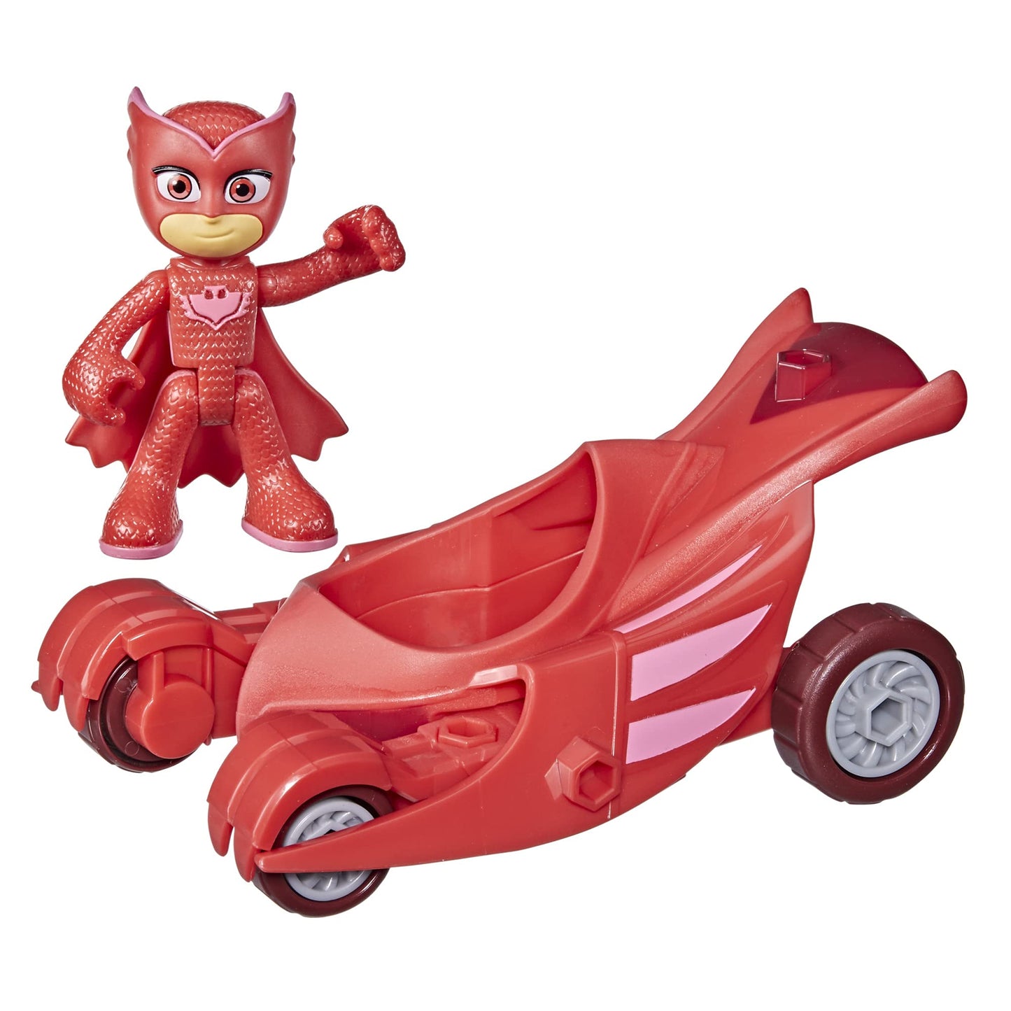 PJ Masks Owlette - Jucărie pentru preșcolari, vehicul Eulettes cu figurina Eulette pentru copii de la 3 ani, ambalaj reciclabil.