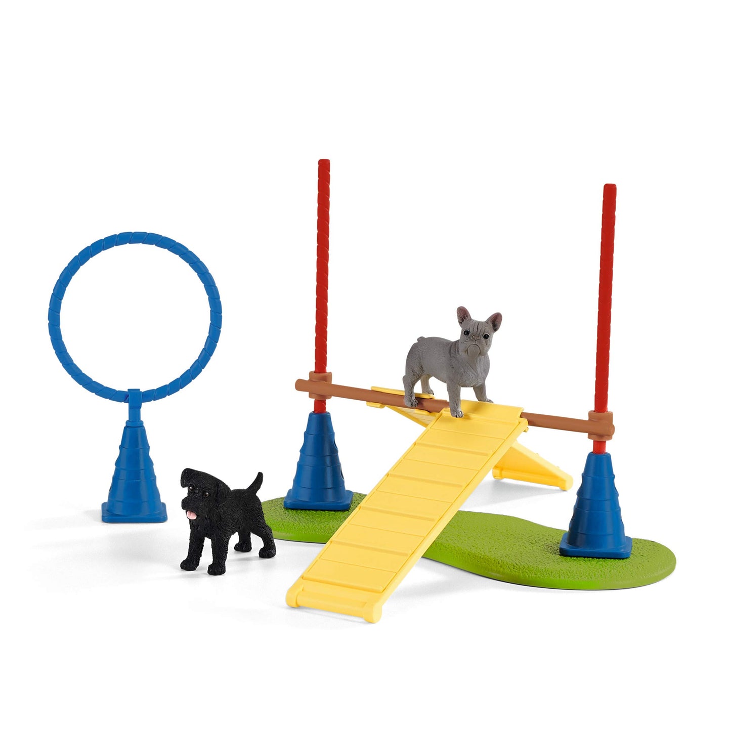 Schleich 42536 Distracție pentru câini, de la 3 ani, FARM WORLD - Set de joacă, 14 piese