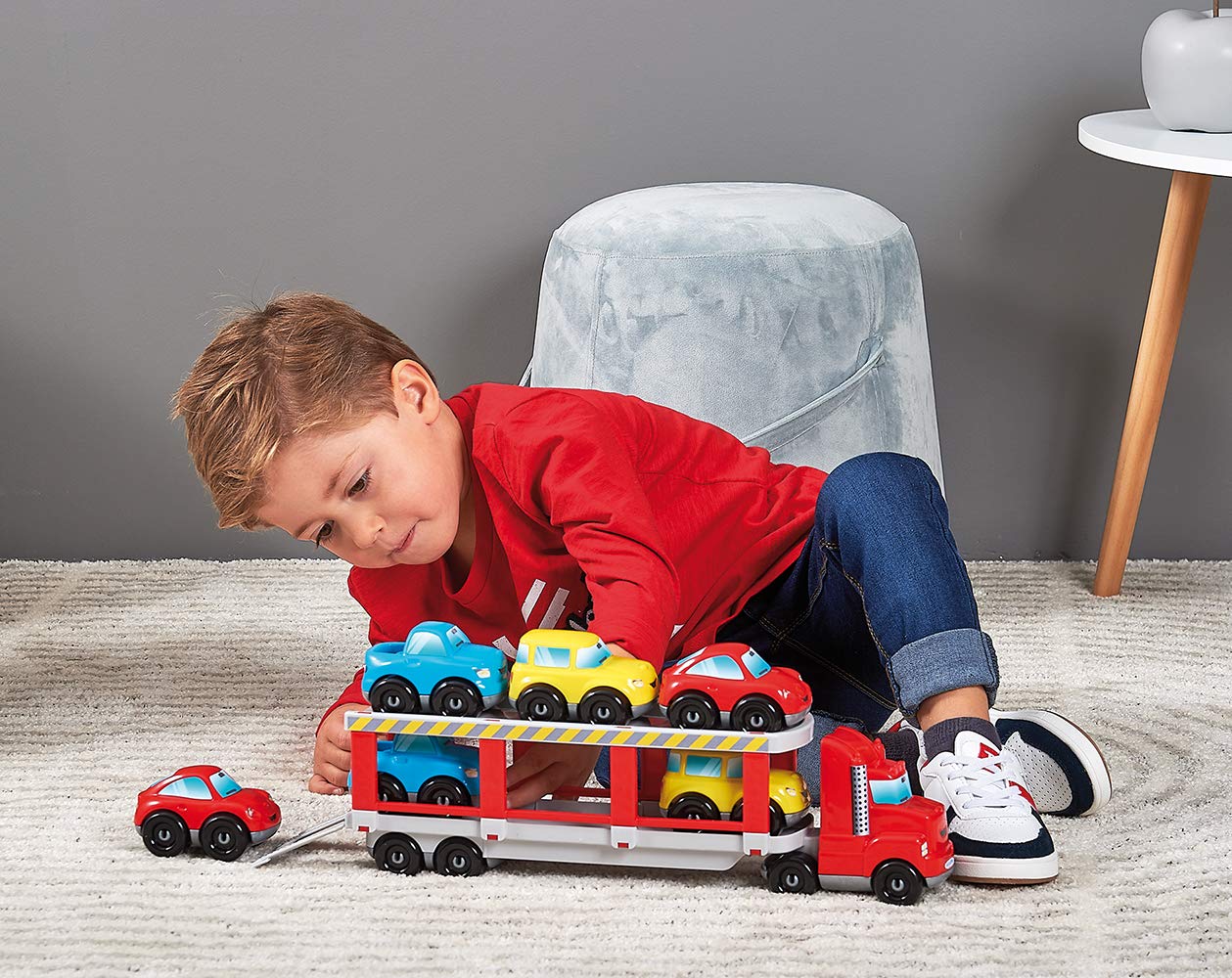 Transportor Ecoiffier Abrick cu 6 mașinuțe - 18 luni+ - Fabricat în Franța