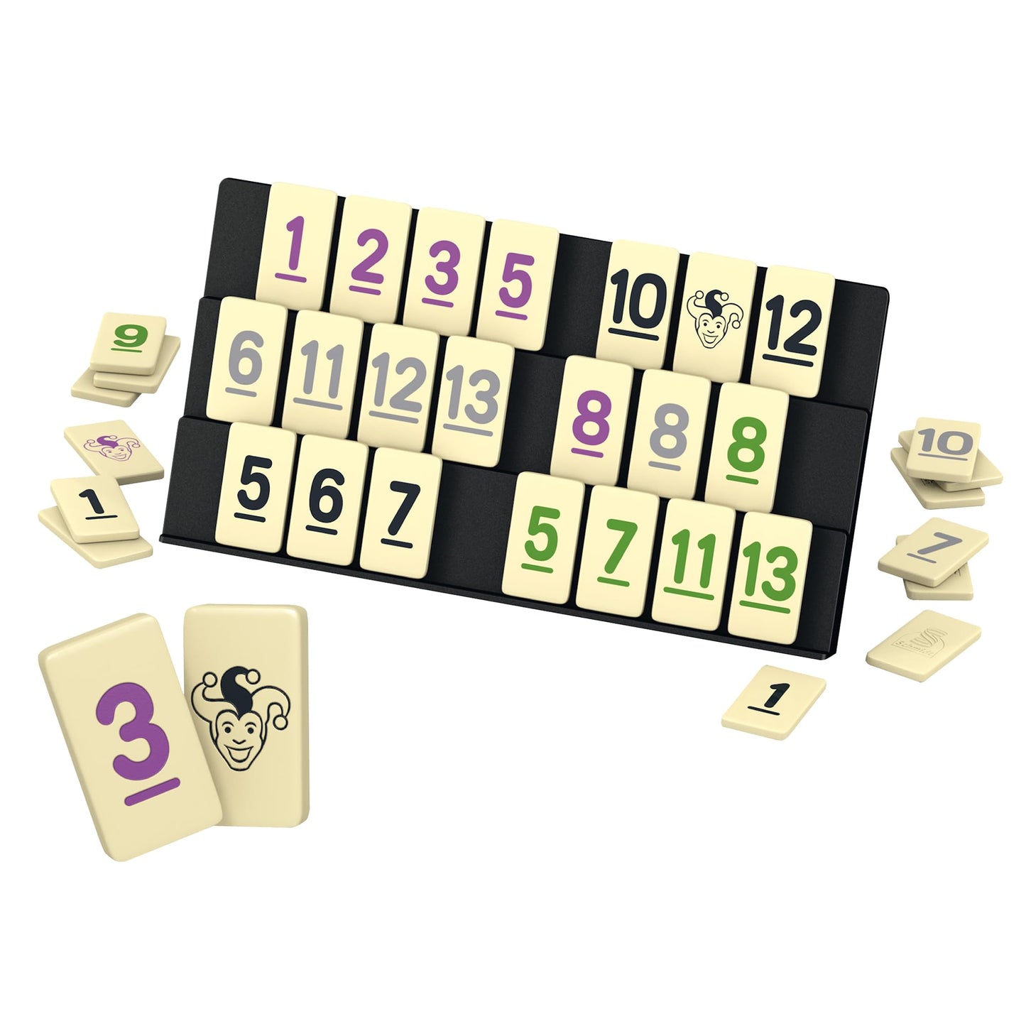 Schmidt Spiele 49282 - Classic Line MyRummy, Joc de Plăci cu Piese Mari