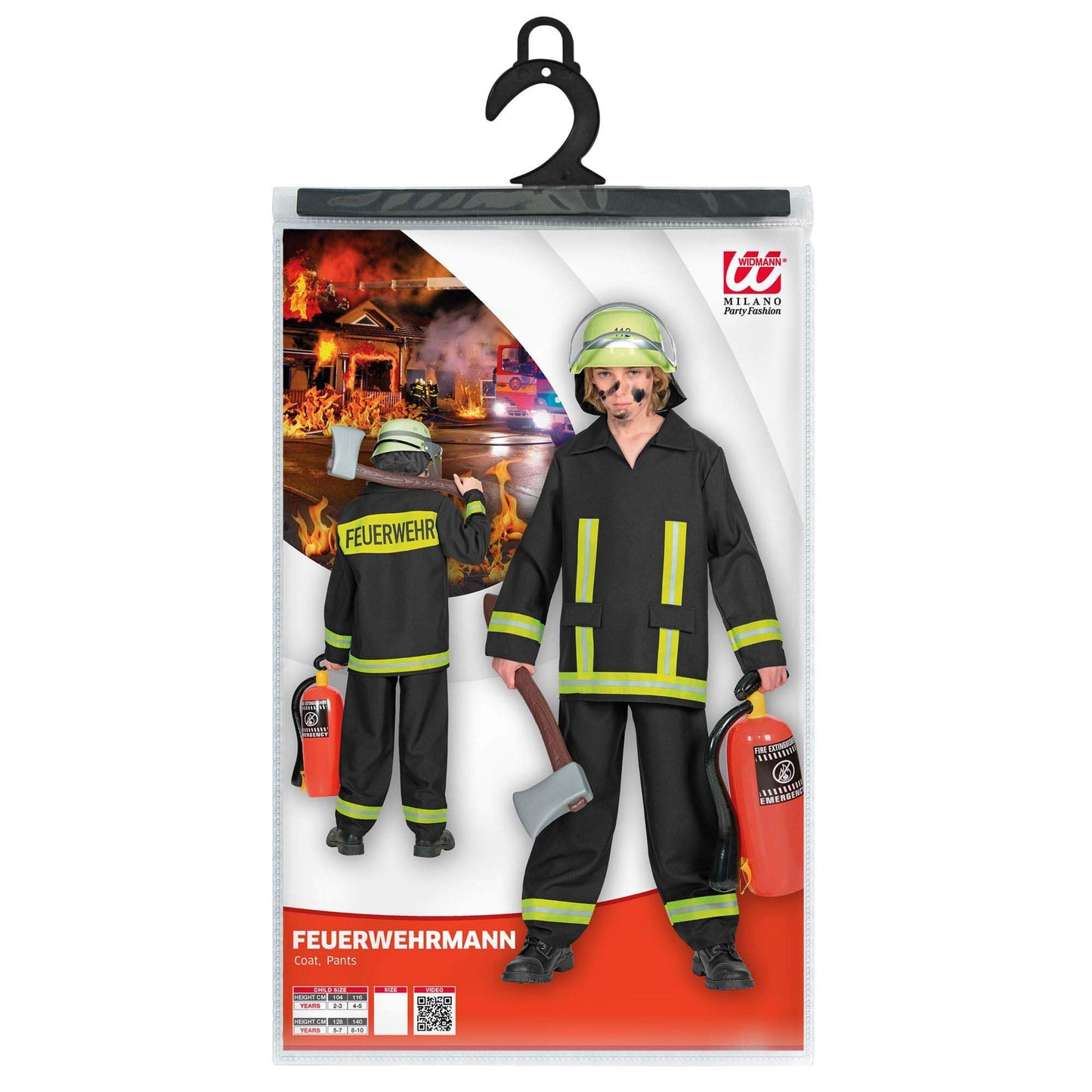 Costum de Petrecere pentru Copii WIDMANN MILANO - Uniformă de Pompier, Costume de Carnaval