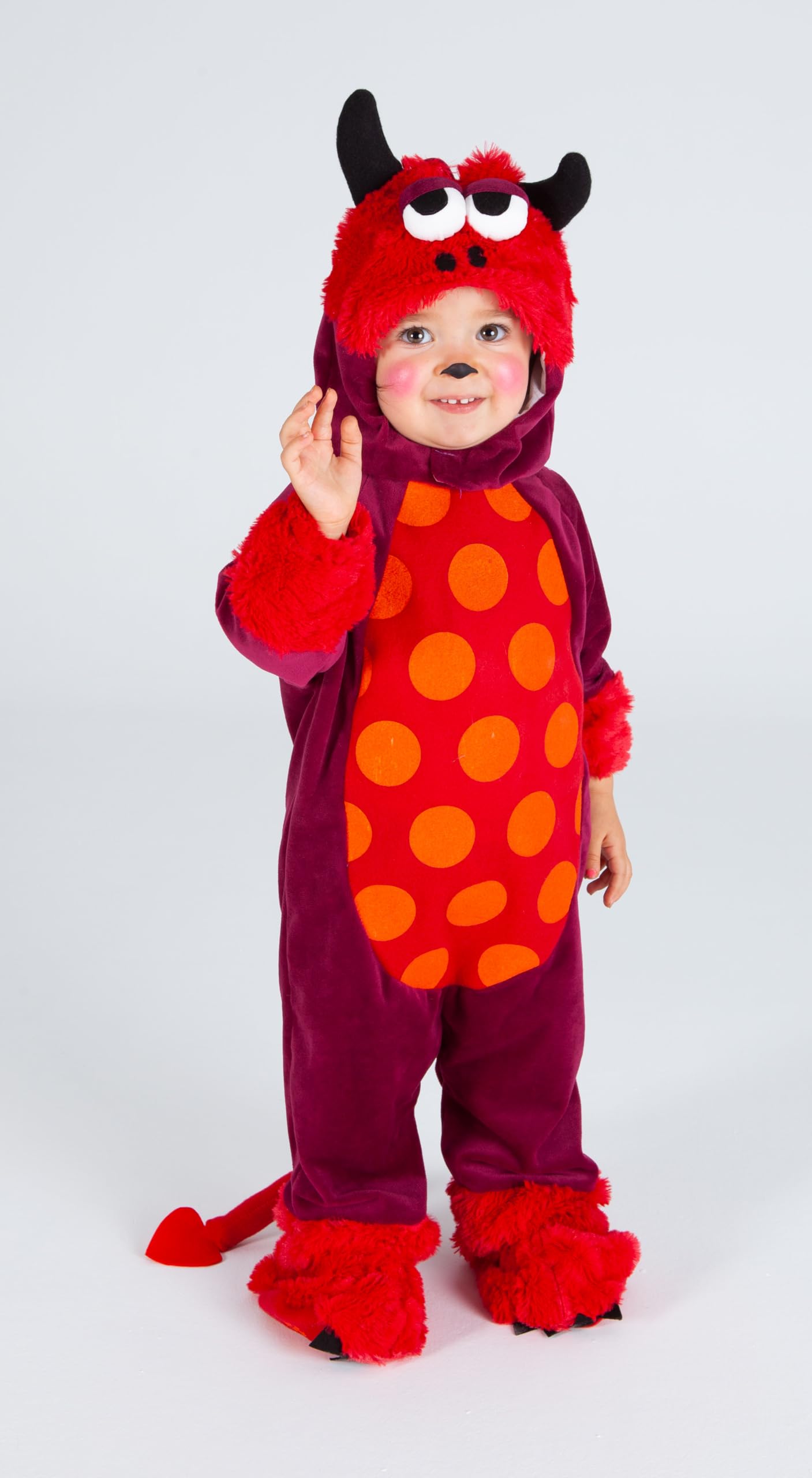 Costum de dracusor pentru bebelusi Rubies, 1-2 ani pentru Halloween, Crăciun, carnaval și aniversări.