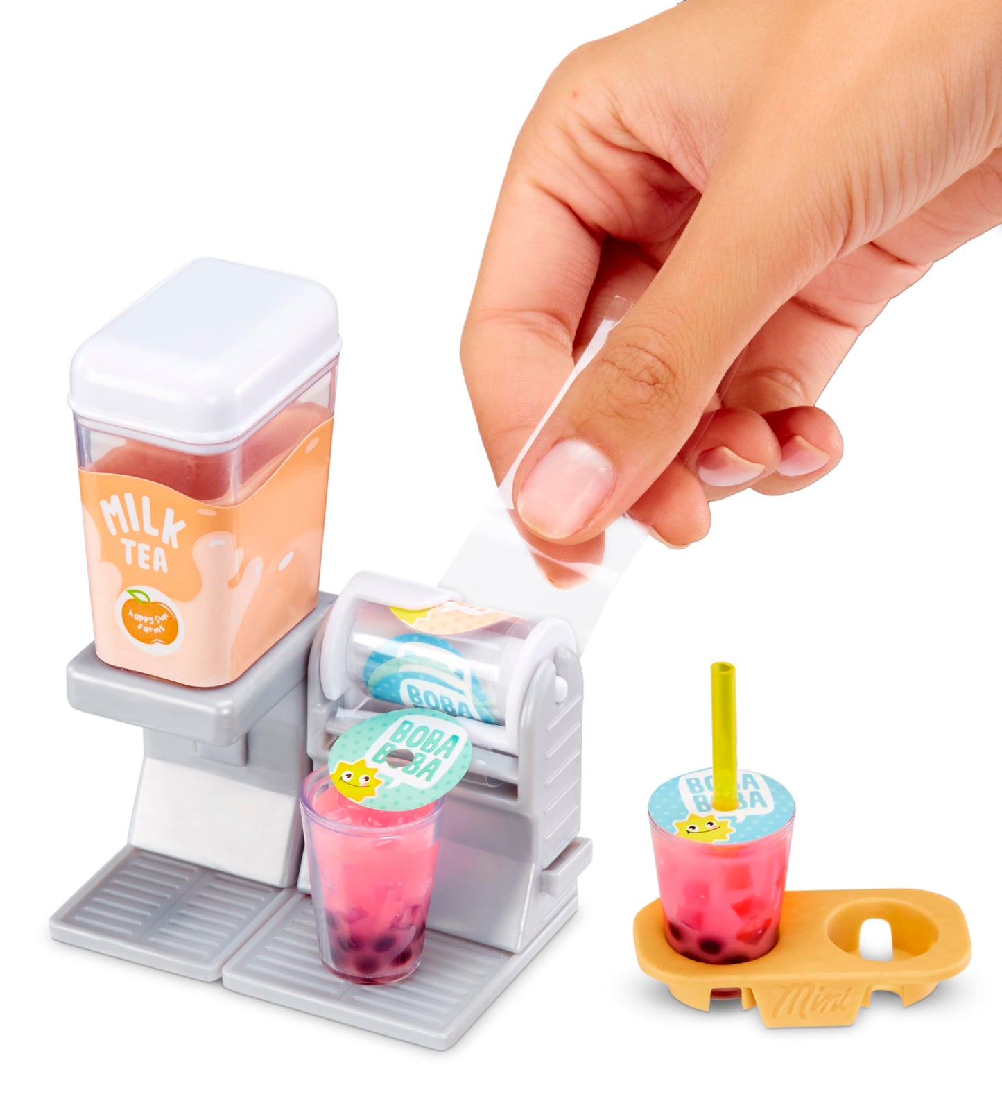 Set mini-masini de bauturi, Jucarie interactiva copii, Miniverse, multicolor