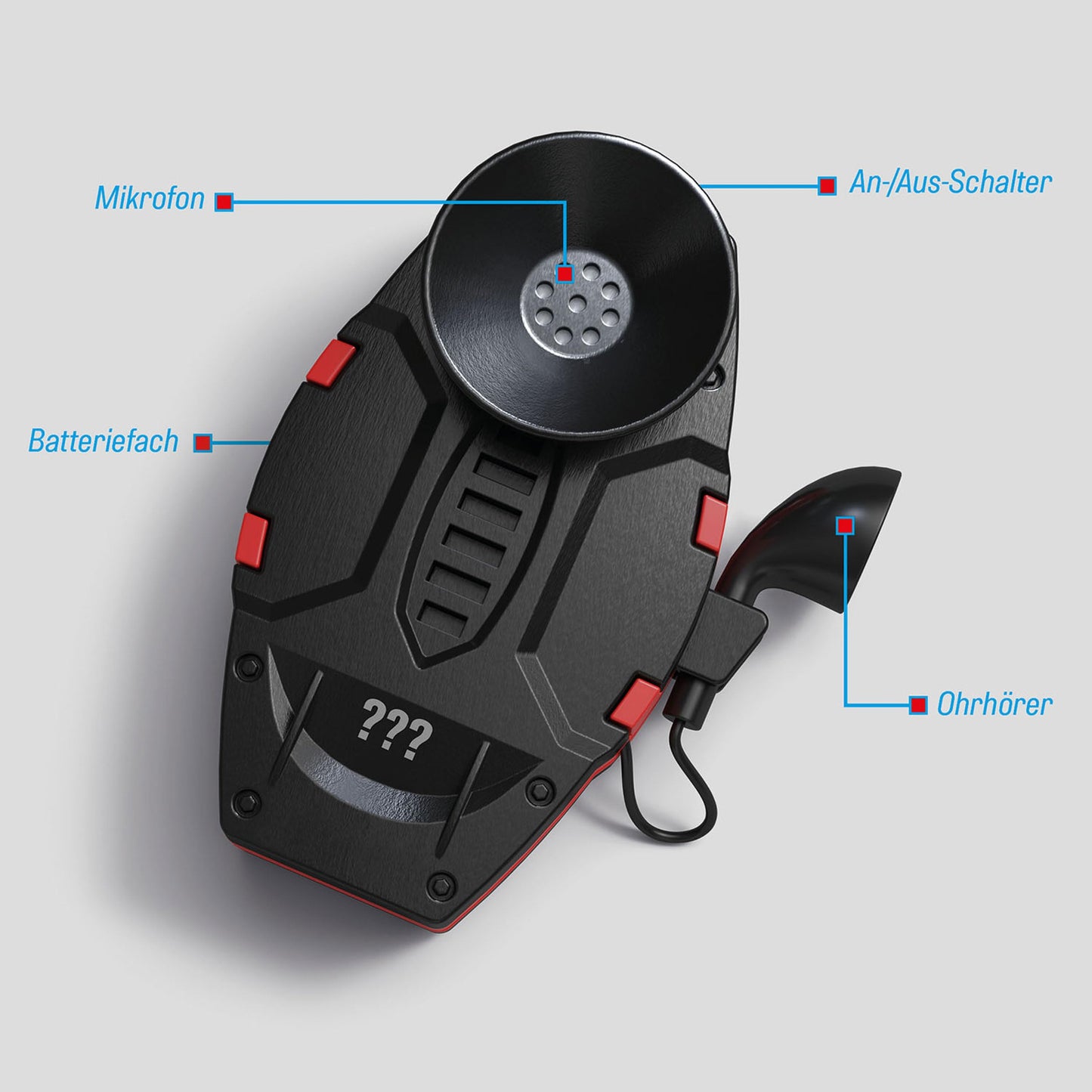 Detectivii - Set de spionaj audio KOSMOS 632496, Jucărie Detective Gadget, Echipament de agenți pentru copii de la 8 ani, Jucărie Trei Întrebări, Echipament de detectiv, Set de detectiv