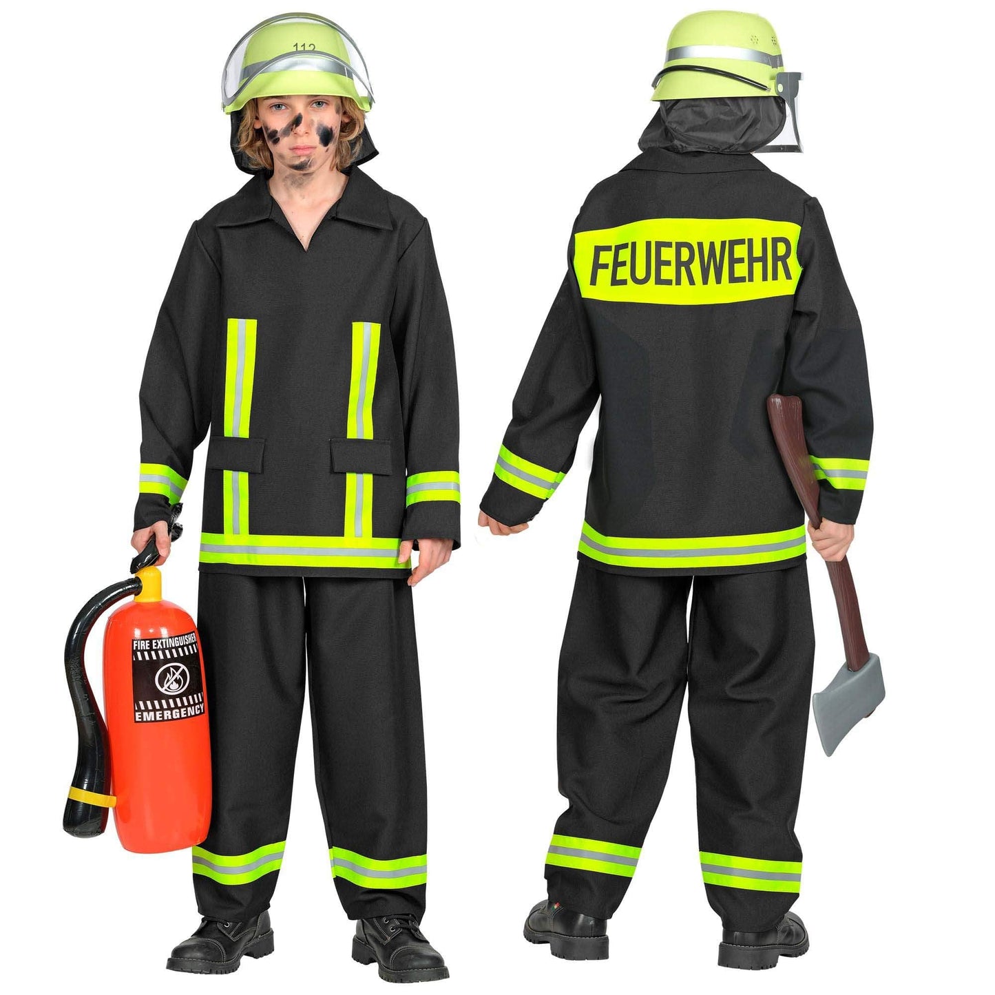 Costum de Petrecere pentru Copii WIDMANN MILANO - Uniformă de Pompier, Costume de Carnaval