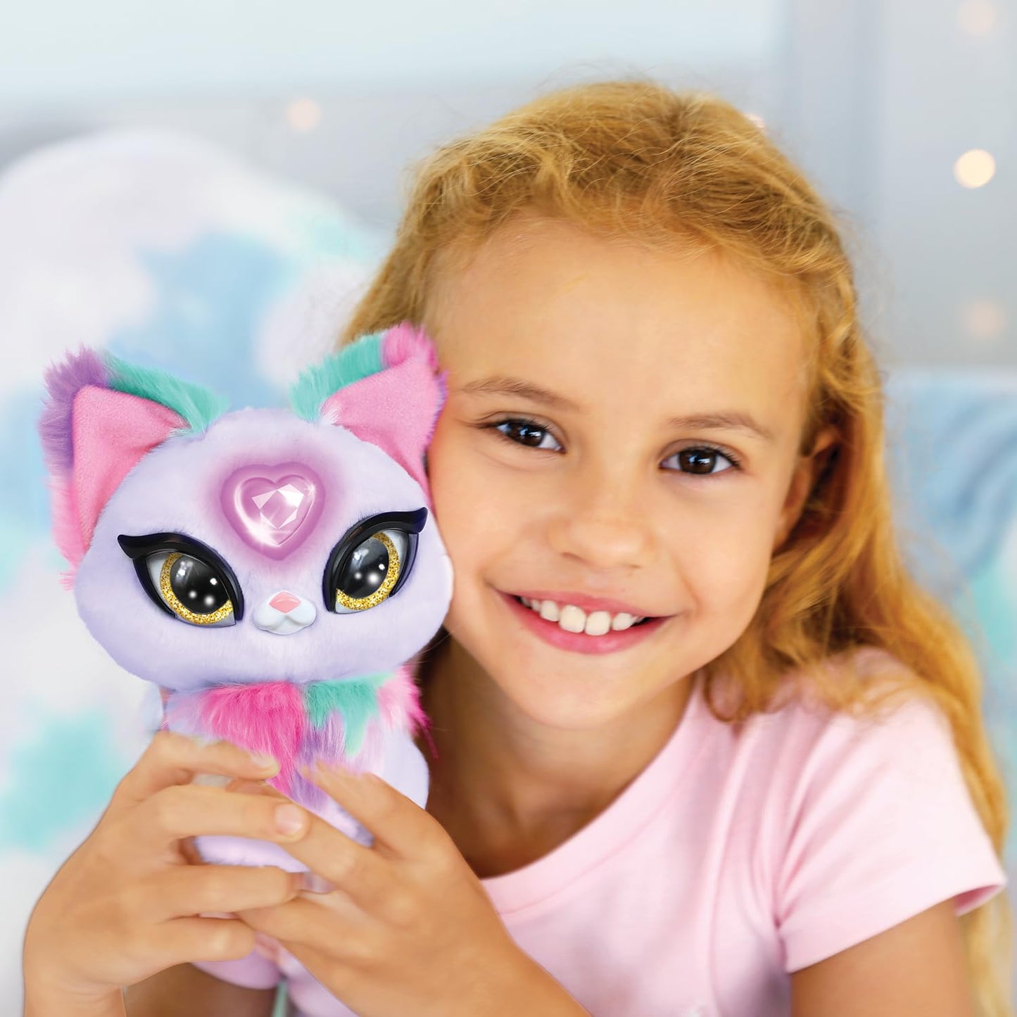 Pisicuta Interactivă Zoey Rosa - Prietenii Mei Pufoși, cu Sunete și Șoapte, pentru Băieți și Fete de la 4 Ani (MYG00102)