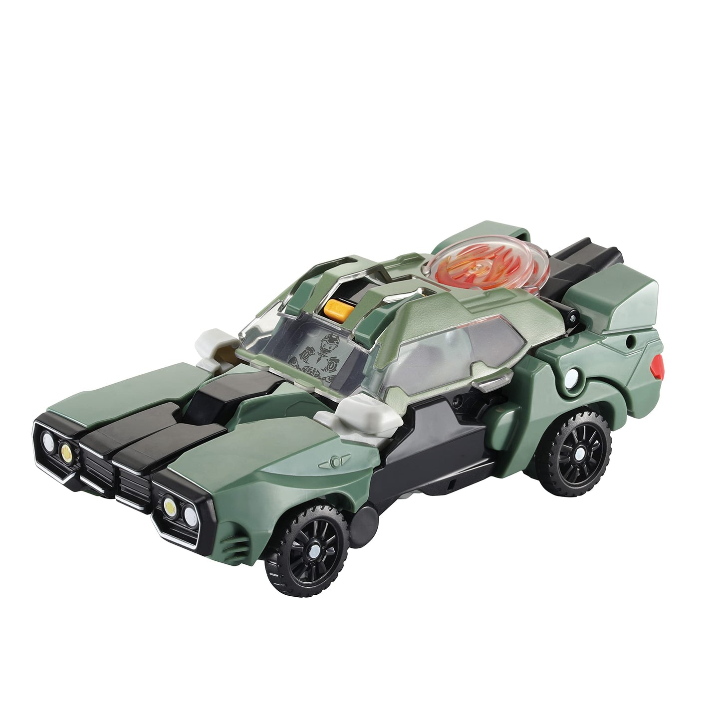 VTech Switch and Go Dinos Launcher T-Rex – Dino-Auto Transformer 2-in-1 cu efecte sonore și luminoase – Cu dispozitiv de lansare – Pentru copii 3-8 ani, verde