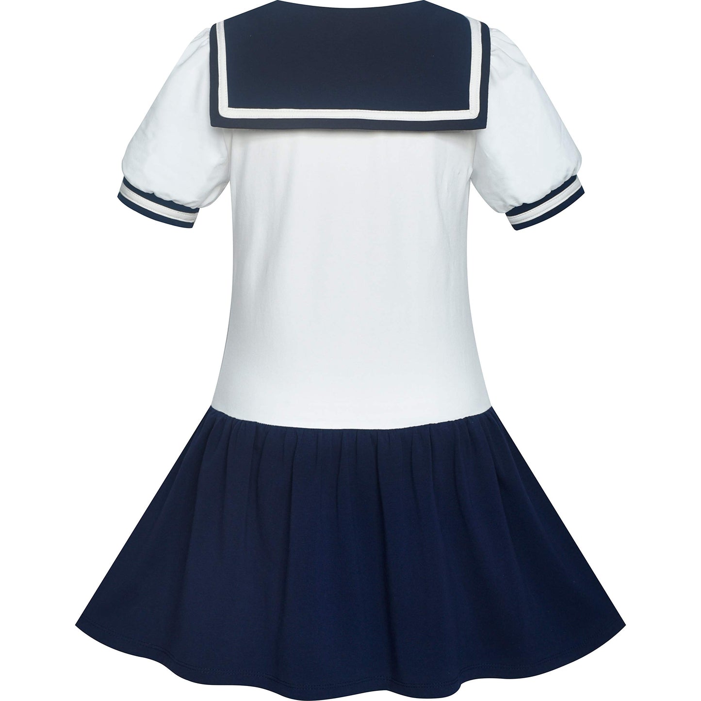 Rochie de Școală pentru Fete cu Stil Marin, 10 Ani