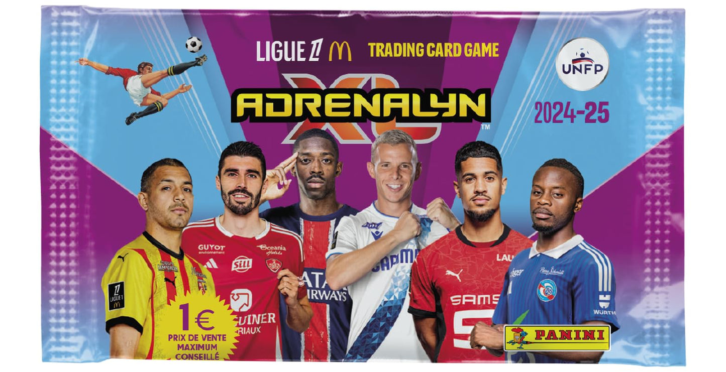 Panini 004843BOX50F Adrenalyn Liga 1 McDonald's 2024-2025 - Joc de Cărți de Colectie, Cutie cu 50 Huse