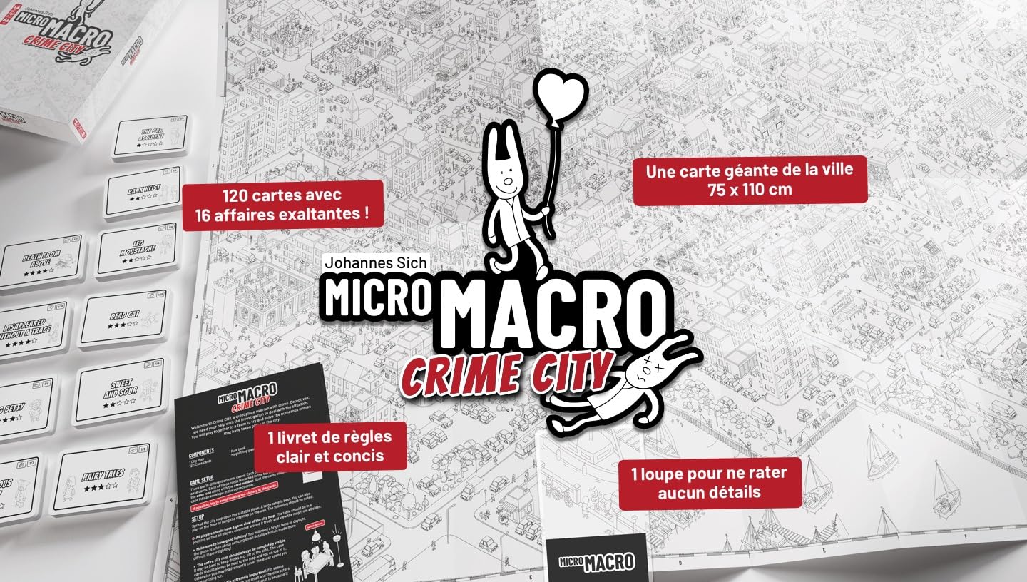 Set Micro Makro Crime City - Versiunea Franceză + 1 Blumie Decap