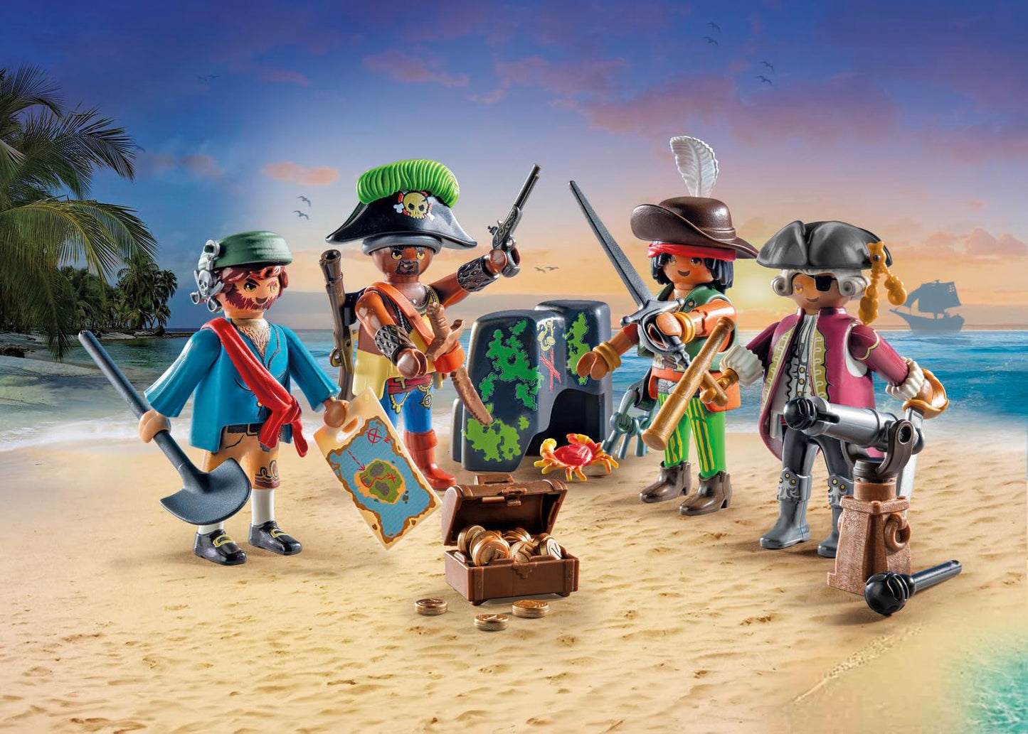 PLAYMOBIL | Pirați | MyFigures | Crearea propriilor figuri de pirați | Jucărie pentru copii de la 5 ani | 71533
