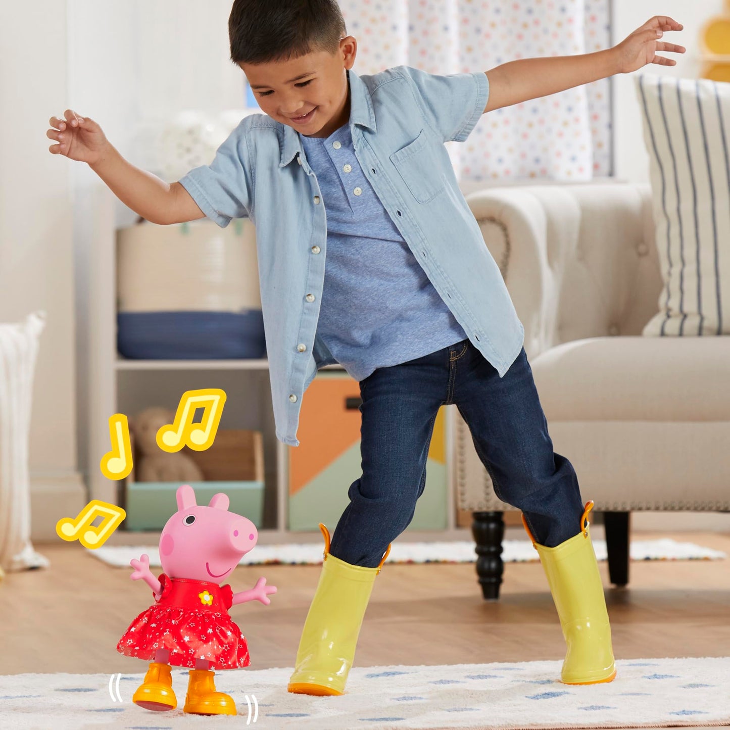 Păpușa Peppa Pig - Petrecerea bălților lui Peppa - Varianta în engleză