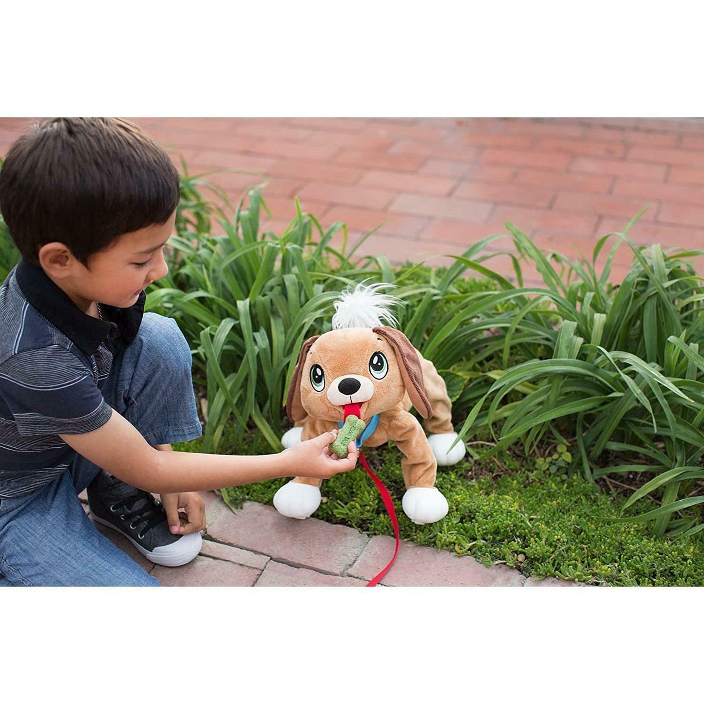 Jucarie interactiva, Giochi Preziosi, Peppy Pops, caine, maro, 2 ani+