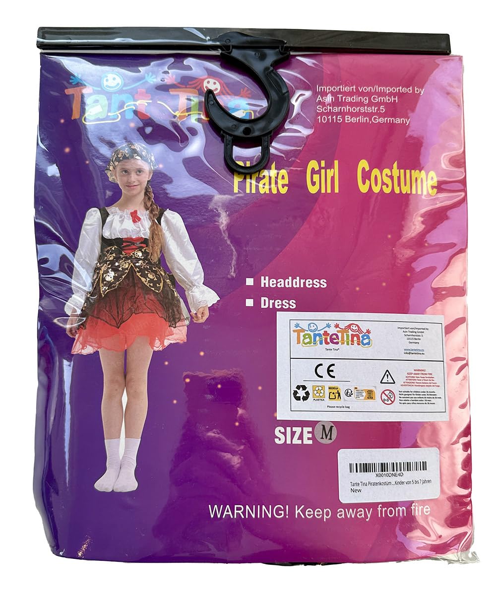 Tante Tina Costum Pirat Fetite, rochie, 5-7 ani