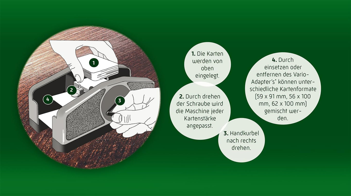 ASS 22574033 Amestecător cărți Vario cu manivelă