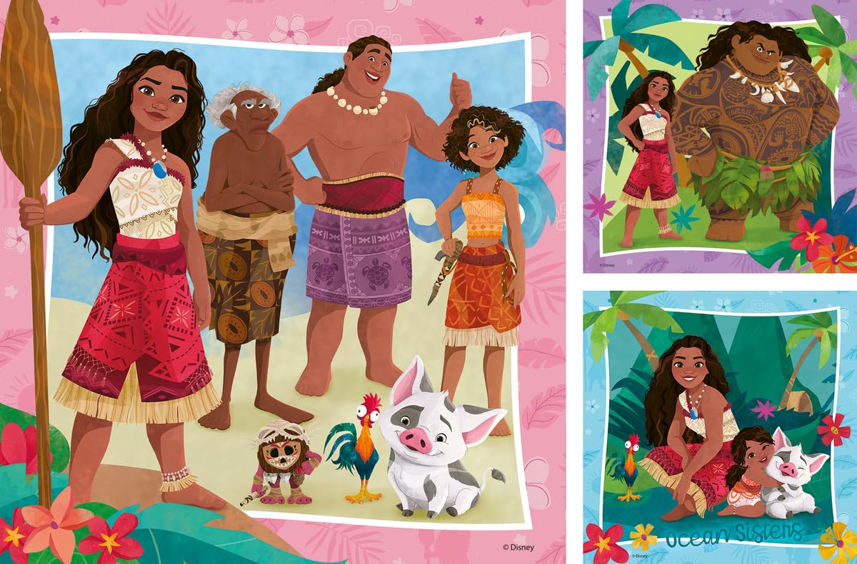Puzzle Ravensburger Vaiana 2 - Aventuri noi, 12004102, pentru copii de la 5 ani, 3x49 piese