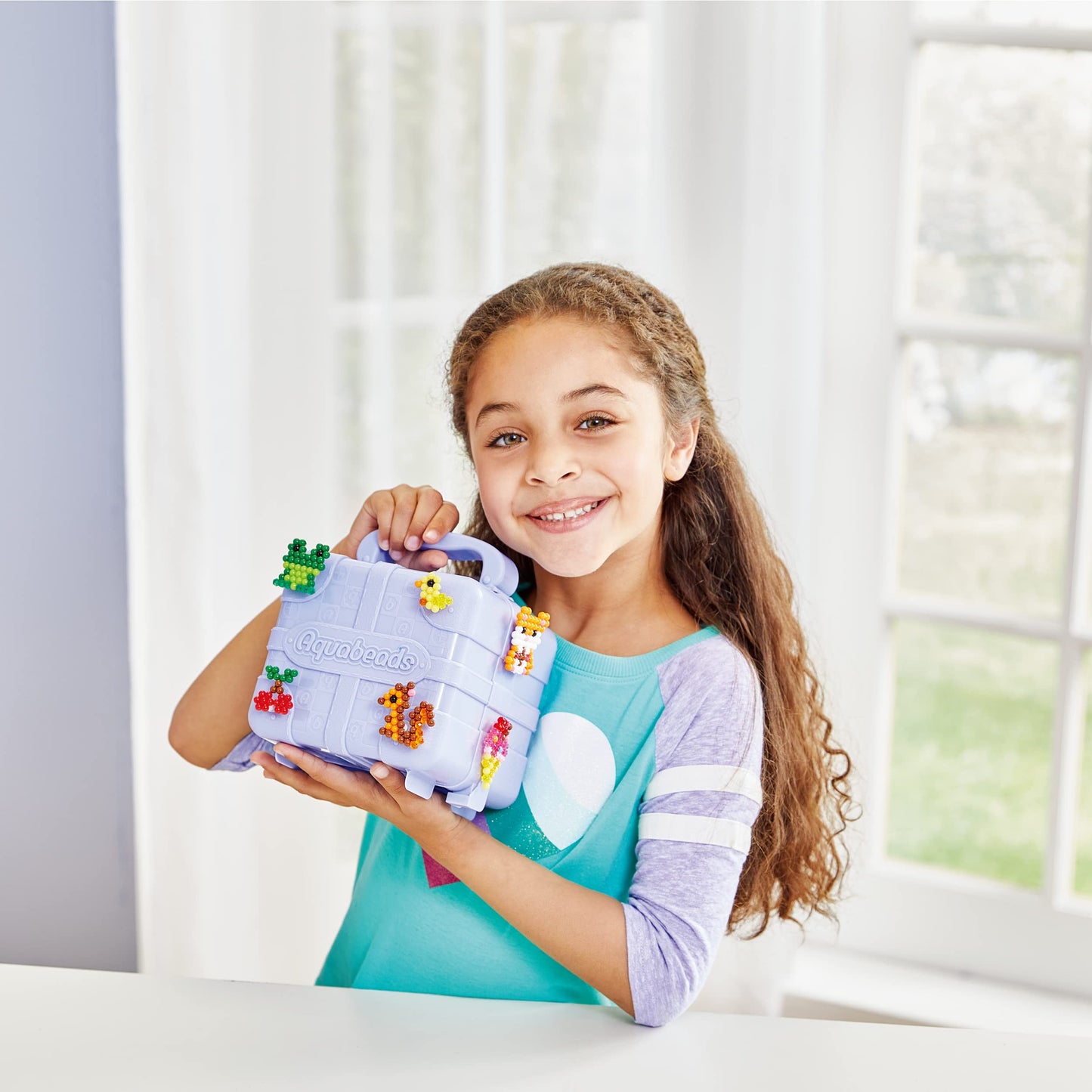 Aquabeads 31913 Set Mega de Perle pentru artizanat Reîncărcabile în Valiză - Set de Reîncărcare cu Perle