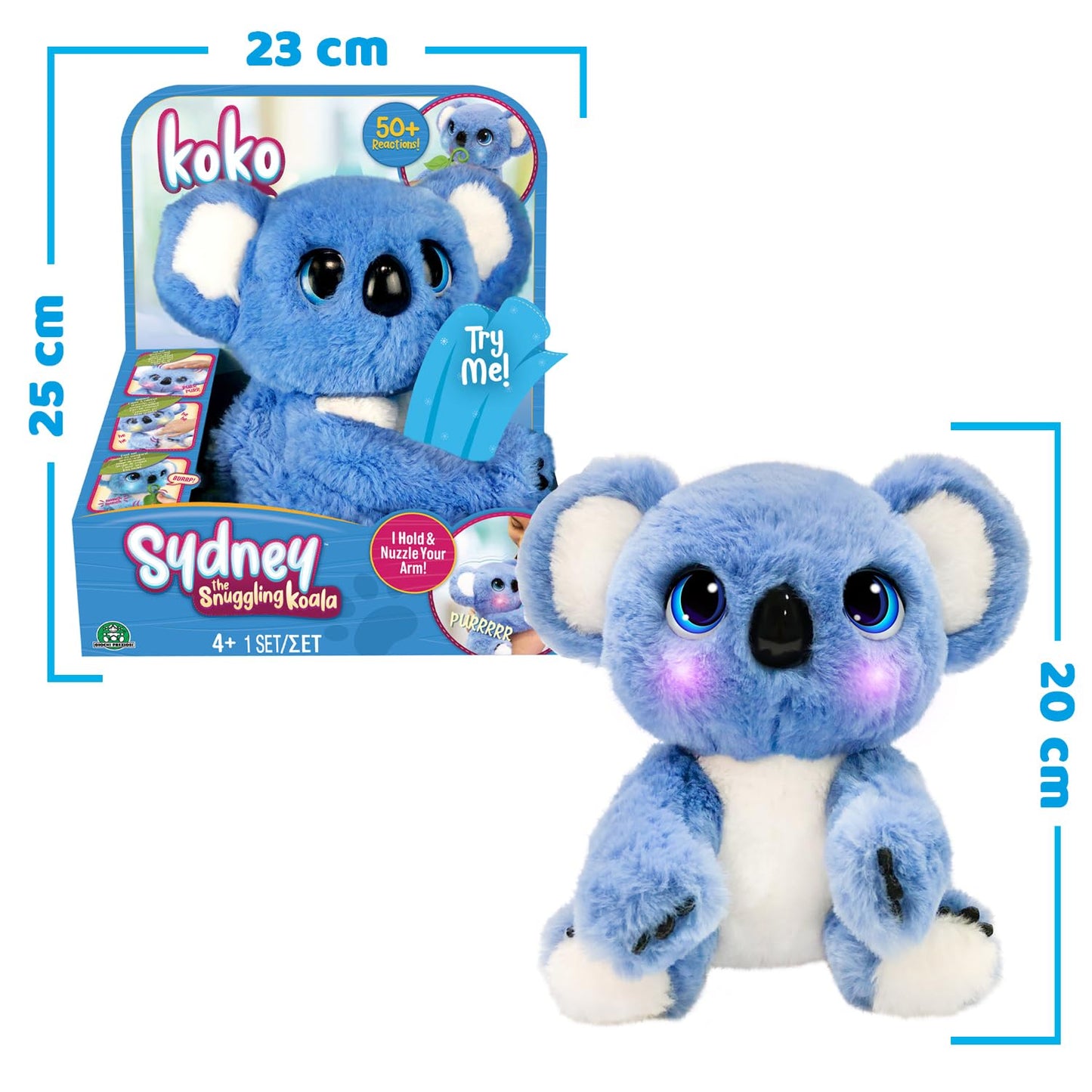 KOKO CALINS Jucarie interactiva Koala, 26 cm, 4+ ani