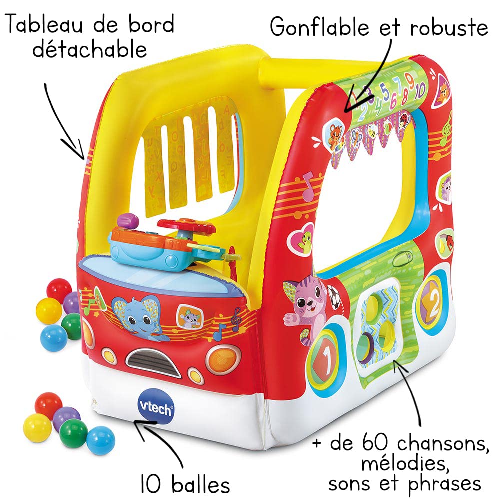 Jucarie interactiva, Vtech, Masina gonflabila cu panou de control