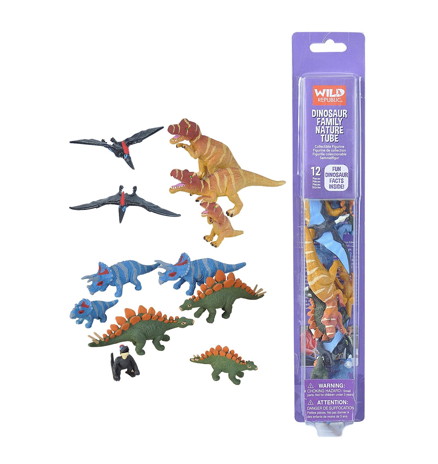 Set de Figurine Wild Republic 21670, Multicolor, Familie de Dinozauri