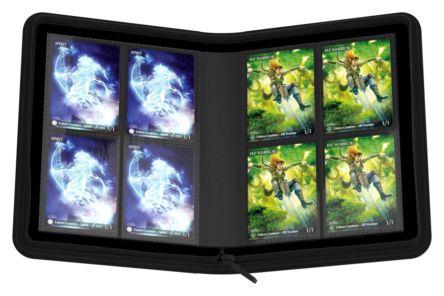 Ultimate Guard UGD010351 ZipFolio - Mapă pentru cărți, unicolor, negru, 160-8 buzunare