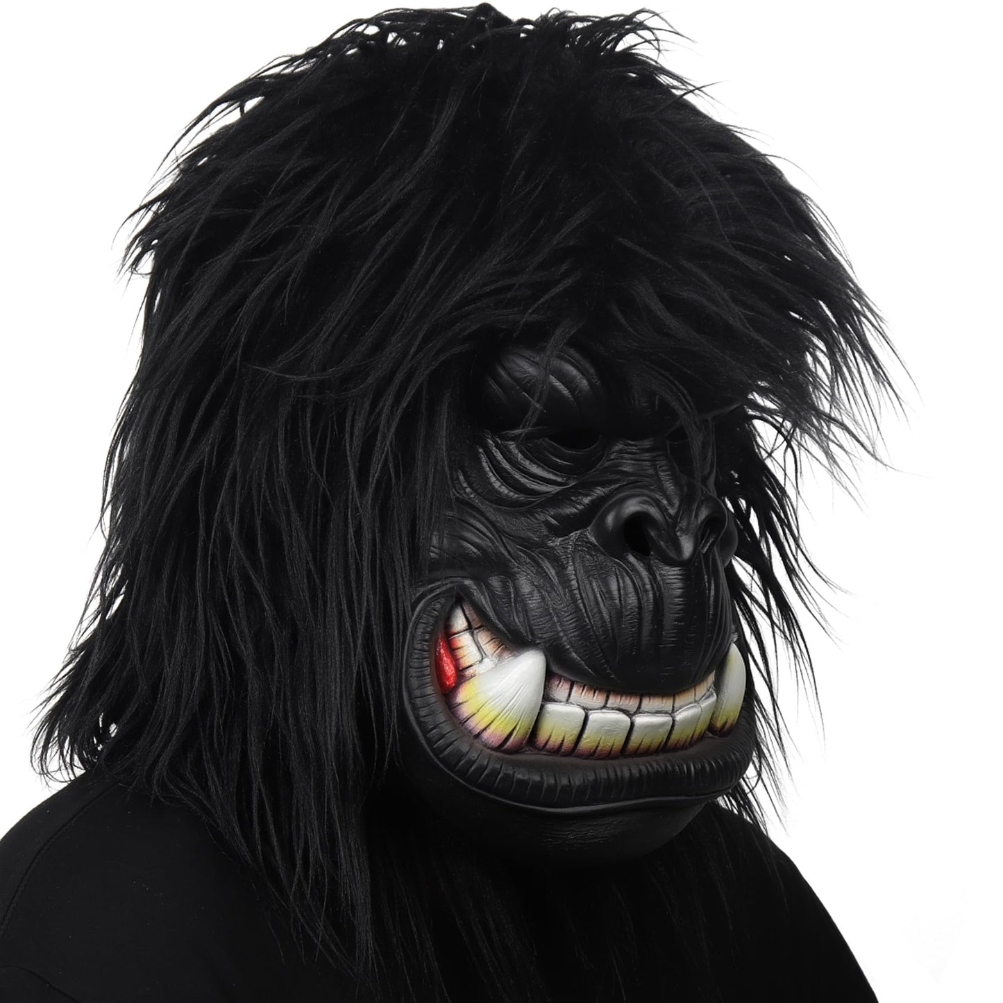 Masca Gorilla | Halloween & Carnaval – Masca din latex cu imitație de blană pentru petreceri, parade și carnavaluri