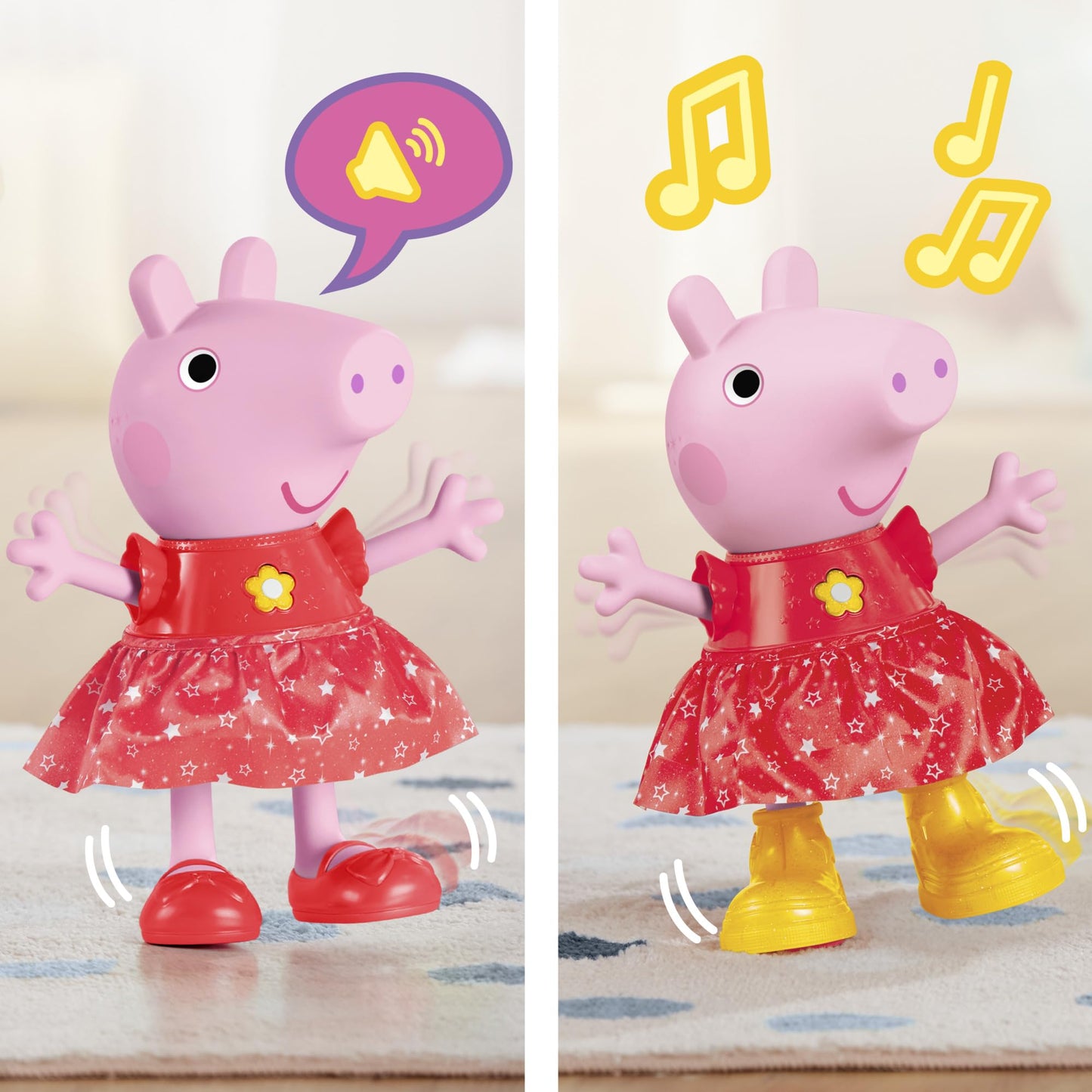 Păpușa Peppa Pig - Petrecerea bălților lui Peppa - Varianta în engleză