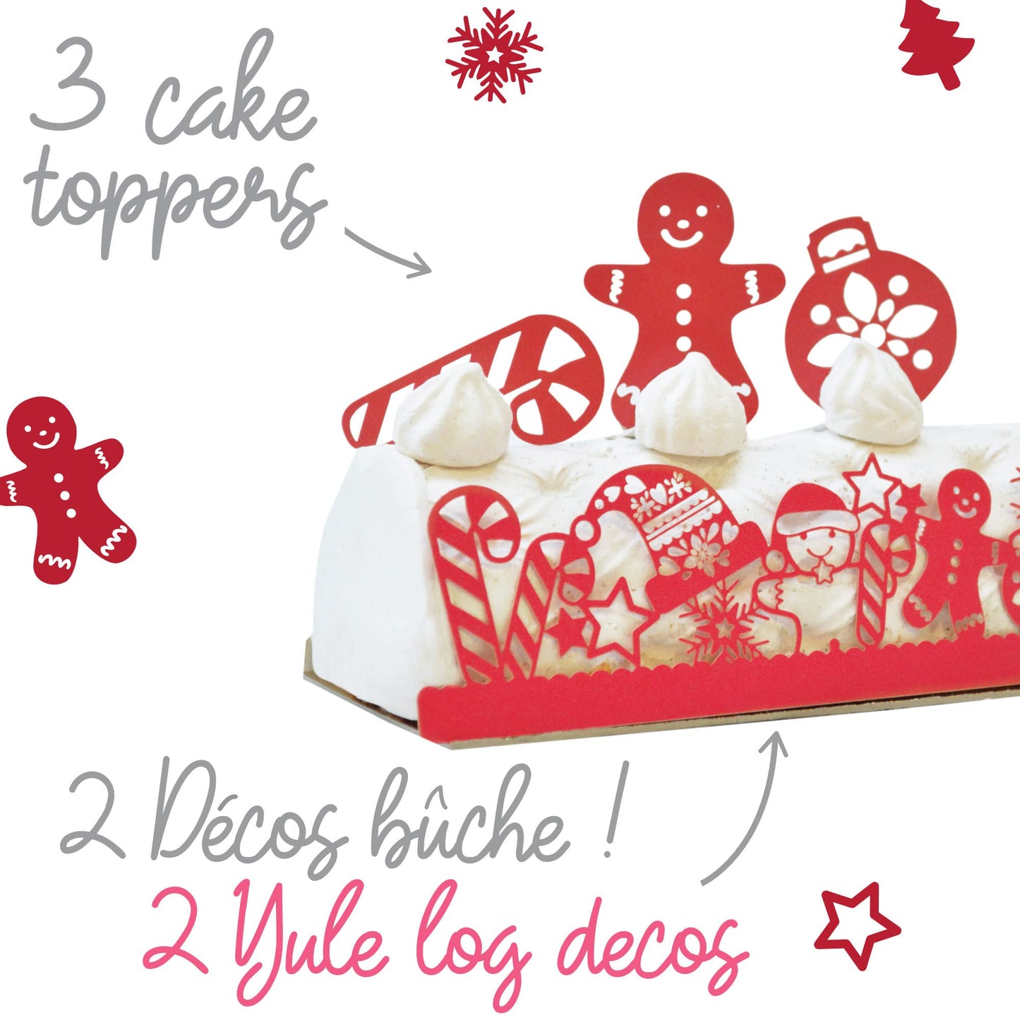 Set de decorare ScrapCooking 4916 pentru torturi, prăjituri, deserturi și petreceri de naștere