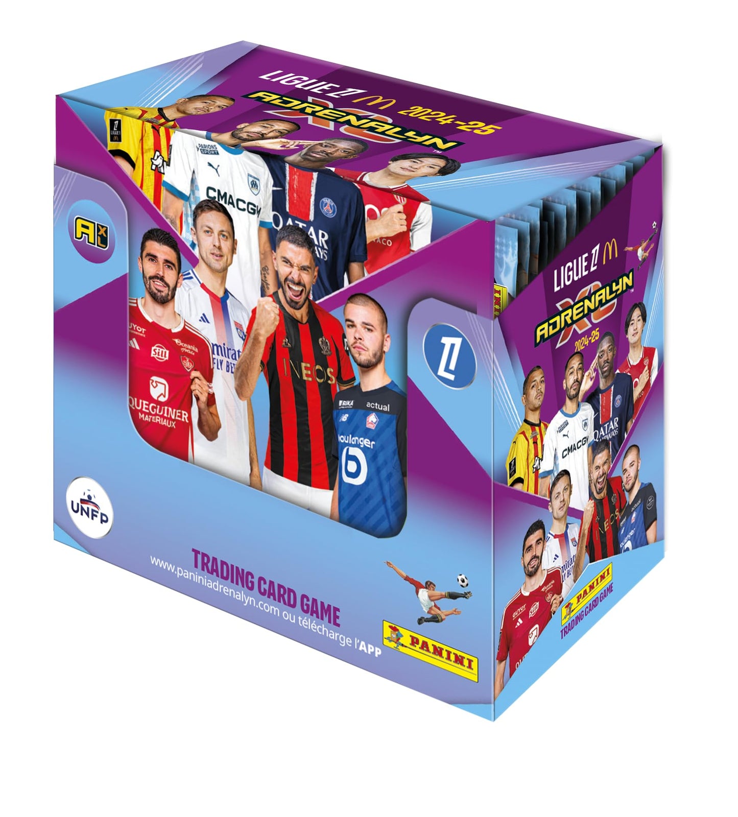 Panini 004843BOX50F Adrenalyn Liga 1 McDonald's 2024-2025 - Joc de Cărți de Colectie, Cutie cu 50 Huse