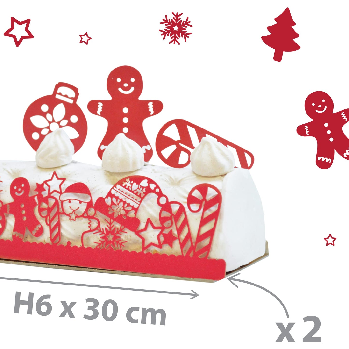 Set de decorare ScrapCooking 4916 pentru torturi, prăjituri, deserturi și petreceri de naștere
