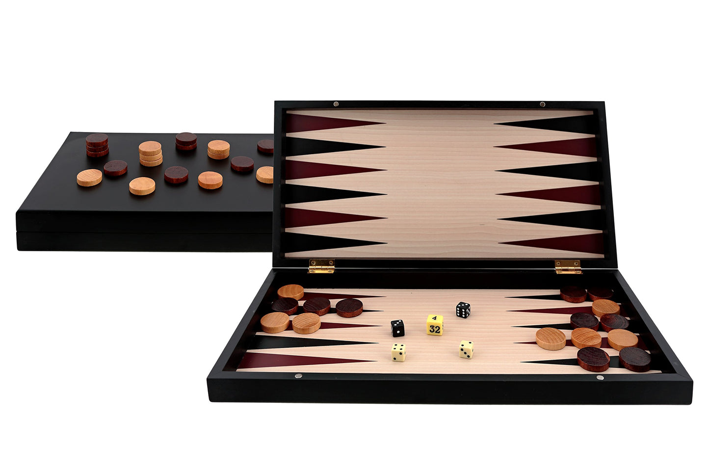 Jocuri Aquamarine - Backgammon Seria Neagră, Culoare Neagră, Fără Valoare (Compudid CP033)