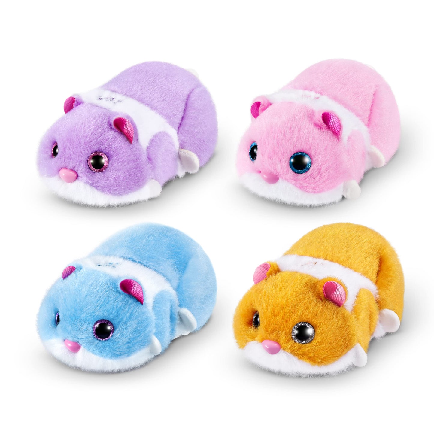 Hamster Mania Pets Alive von ZURU, Hamster Portocalie, Jucărie Interactivă, Sunete 20+, Animal de Companie Electronic