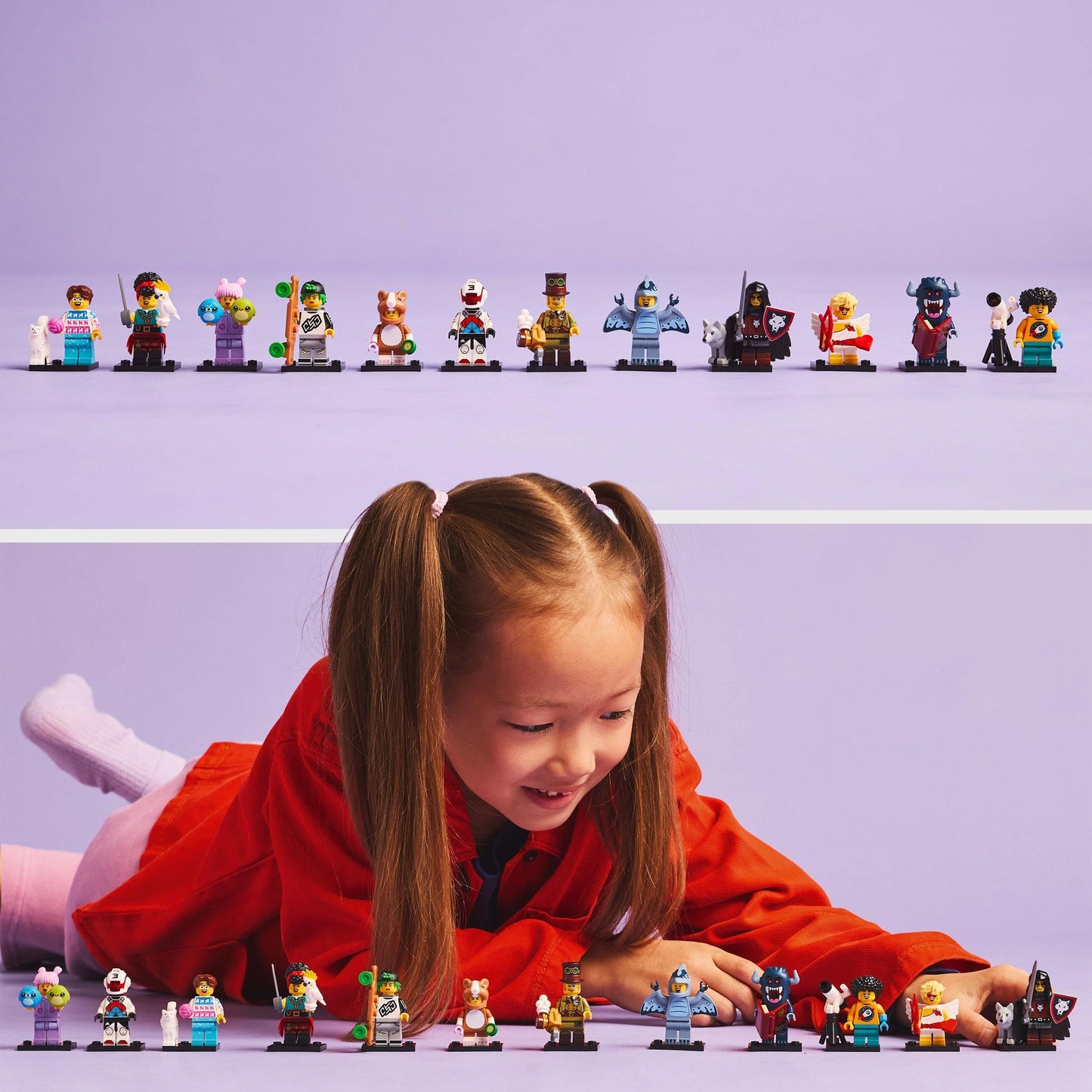 LEGO Minifiguri, Serie 27, Cutie Surpriză cu 1 Figură de Colecție pentru Copii, Wolfbändiger, Pirat, Inventator Steampunk, Cadou pentru Băieți și Fete de la 5 Ani 71048