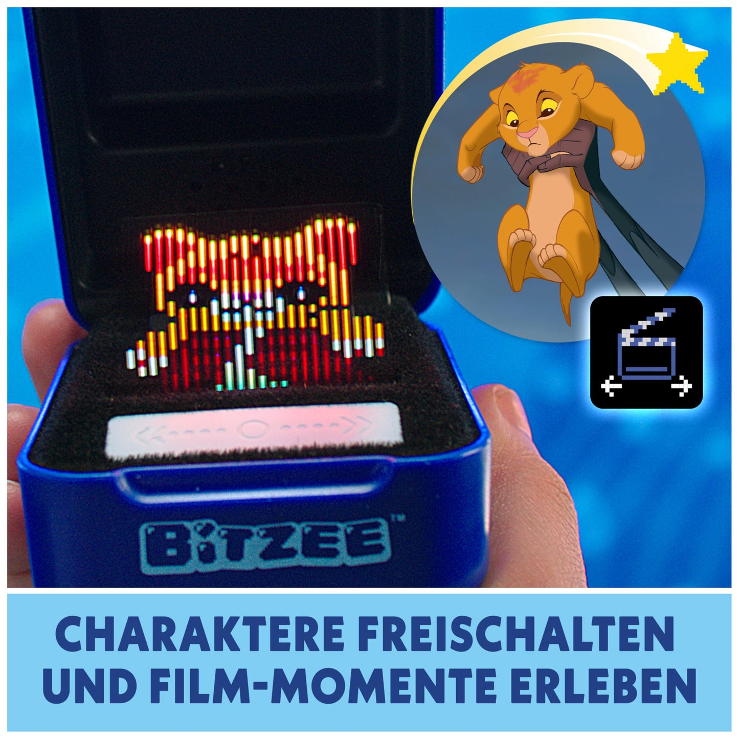Bitzee Disney - Jucării interactive cu personaje digitale Disney și Pixar, 30 de figuri electronice virtuale care reacționează la mișcare și atingere, recomandate de la 5 ani.