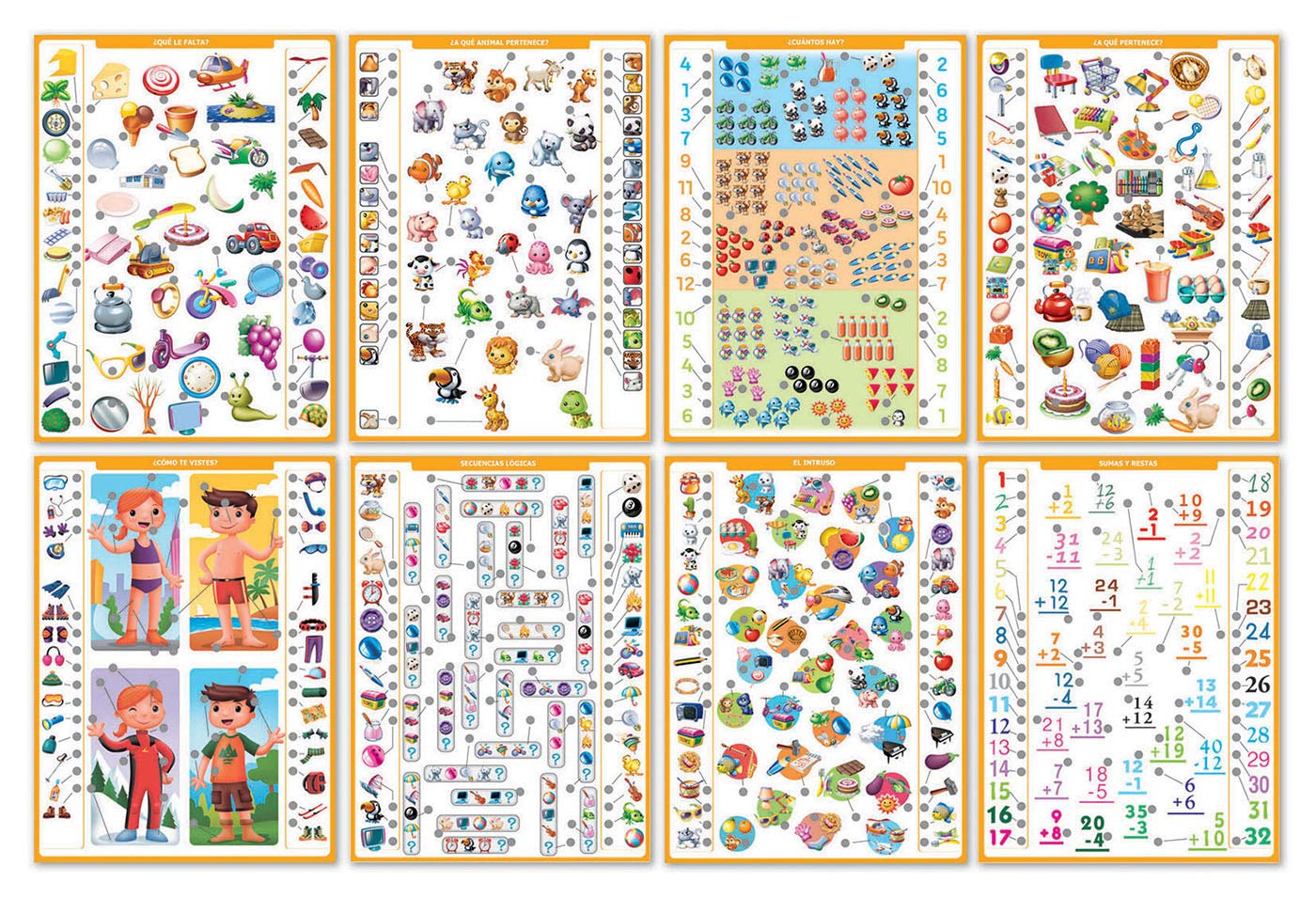 Joc educativ Educa Connector, invat si asociez, multicolor