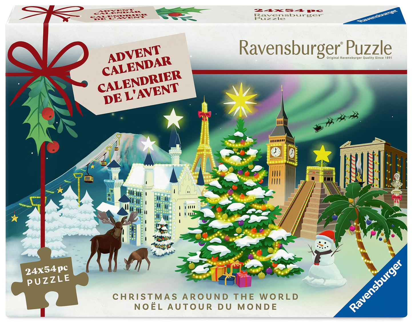 Ravensburger Calendar Advent 24 puzzle-uri, 54 piese fiecare