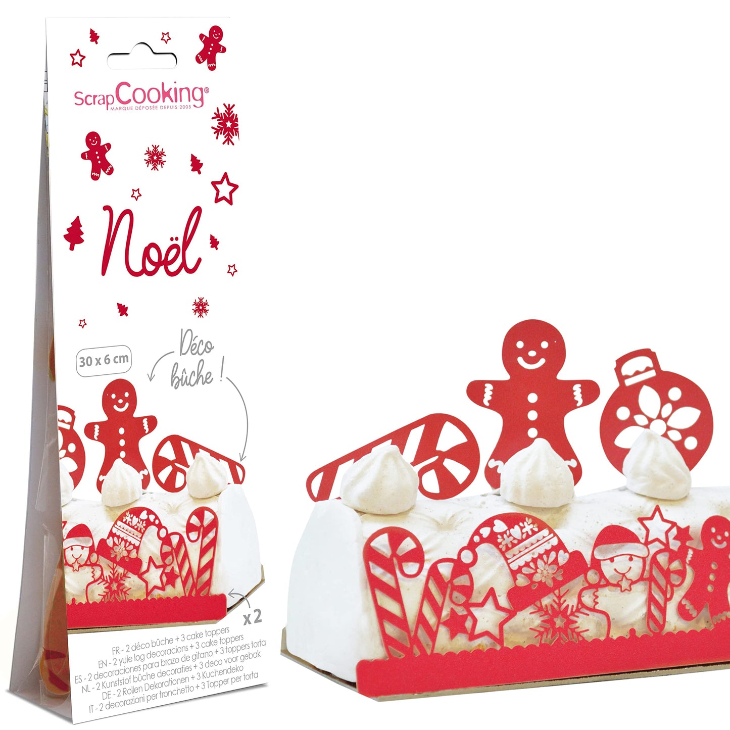 Set de decorare ScrapCooking 4916 pentru torturi, prăjituri, deserturi și petreceri de naștere