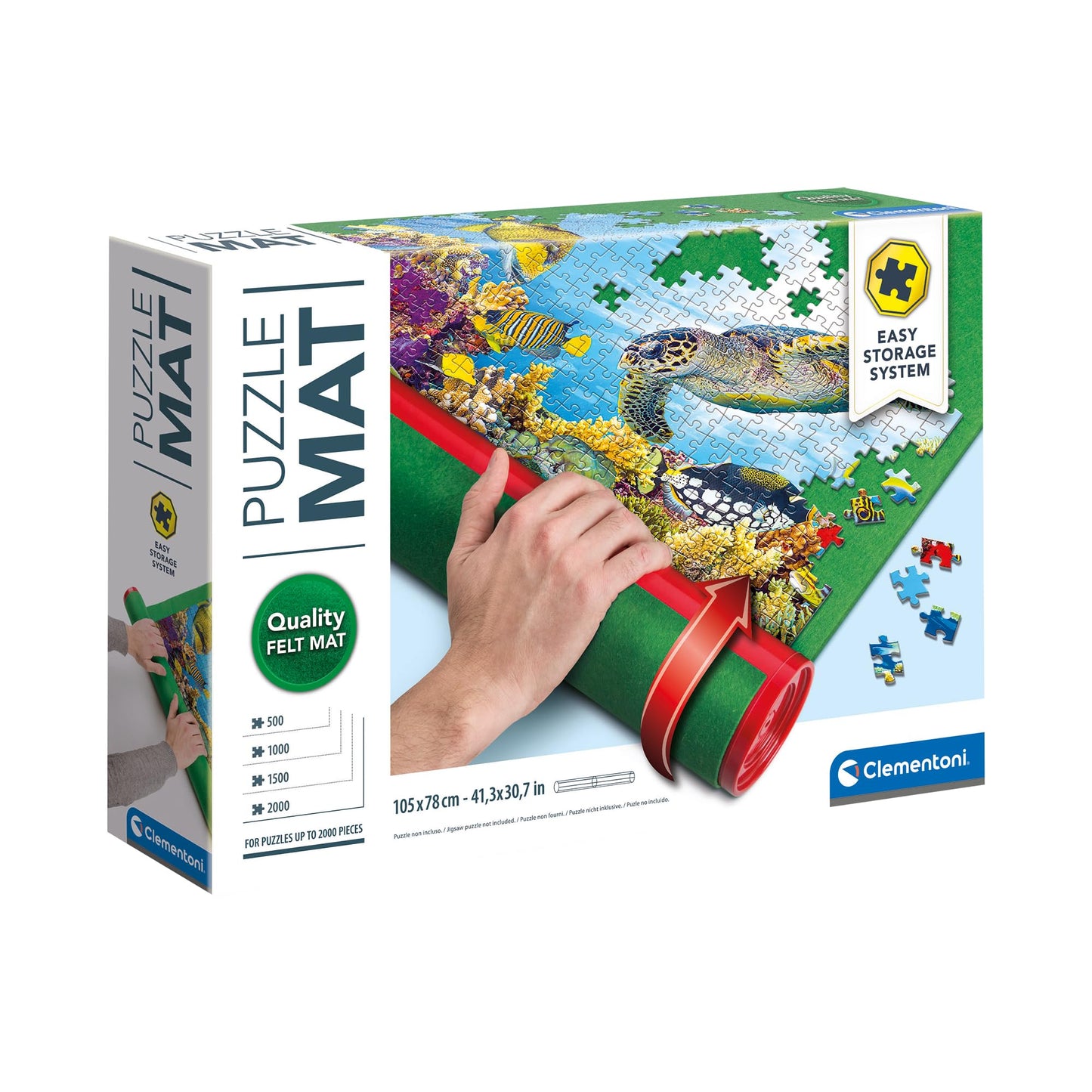 Clementoni Covor pentru Puzzles Verde, 3