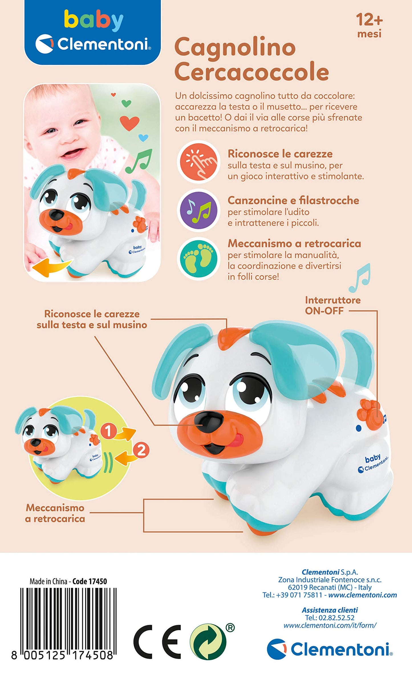 Jucarie interactiva Baby Clementoni - Micul meu catelus
