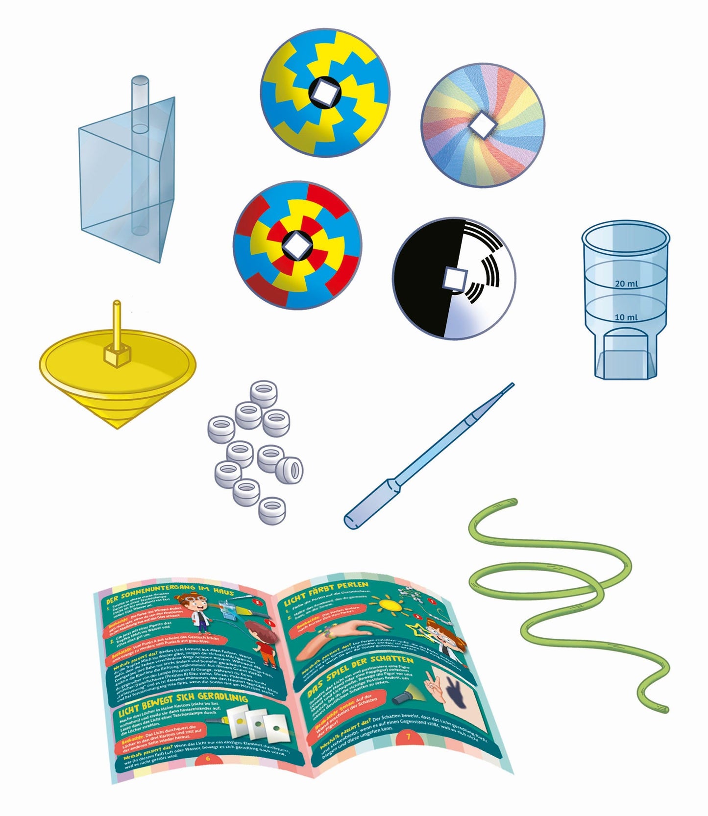 Set de Experimente Galileo Lab - Lumină și Culori - Set Științific pentru Copii de la 5 Ani - Clementoni 59380