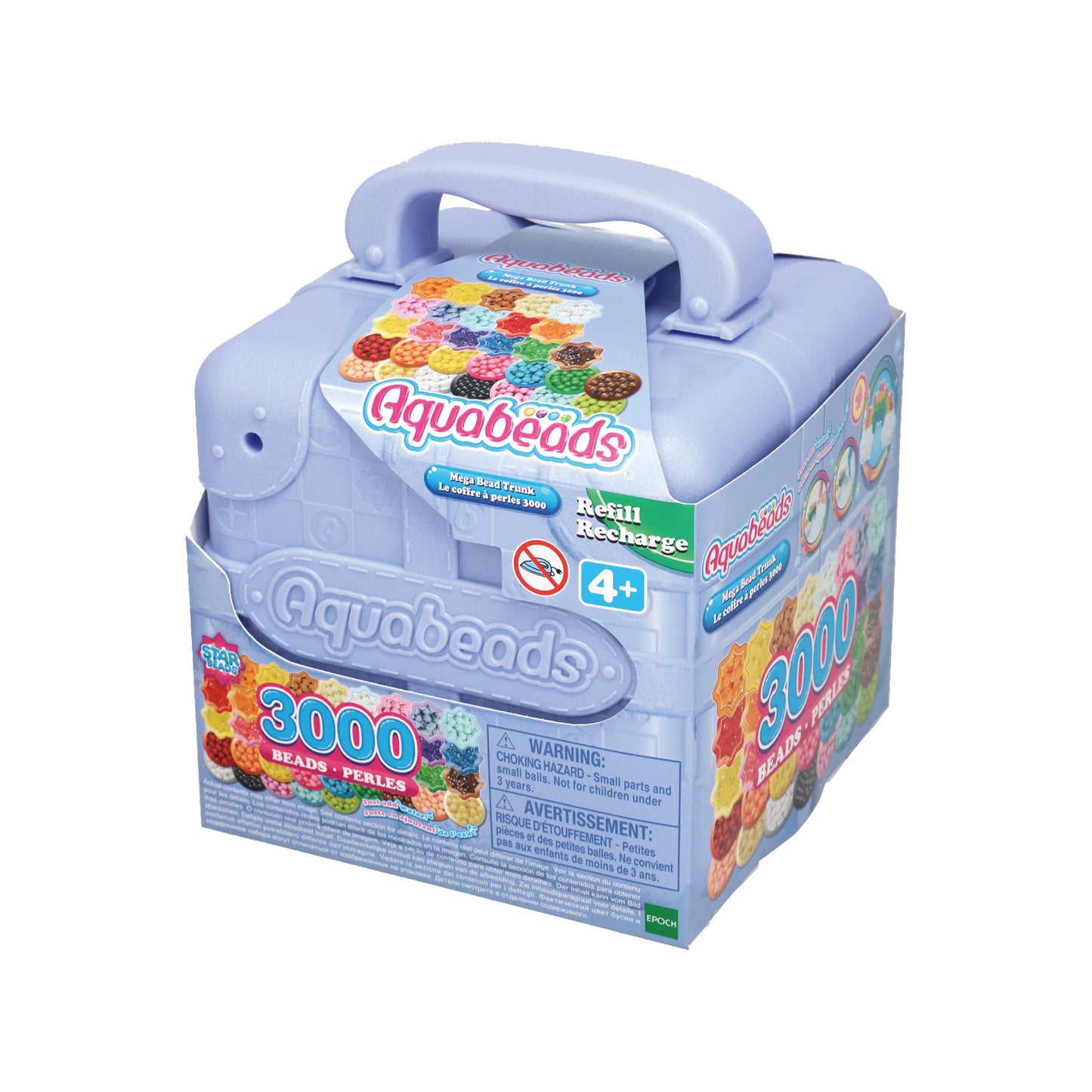 Aquabeads 31913 Set Mega de Perle pentru artizanat Reîncărcabile în Valiză - Set de Reîncărcare cu Perle